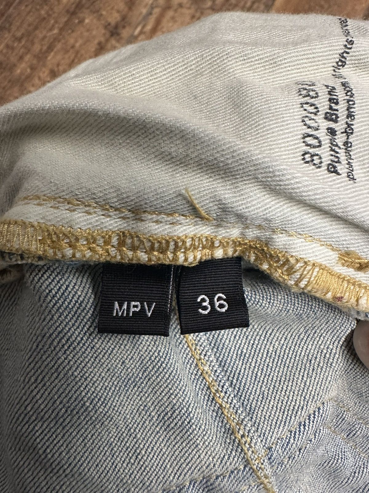 Purple Brand Purple Brand Patched Paint Splatter Blue Denim Jeans Size 36 Size US 36 / EU 52 - 5 Thumbnail