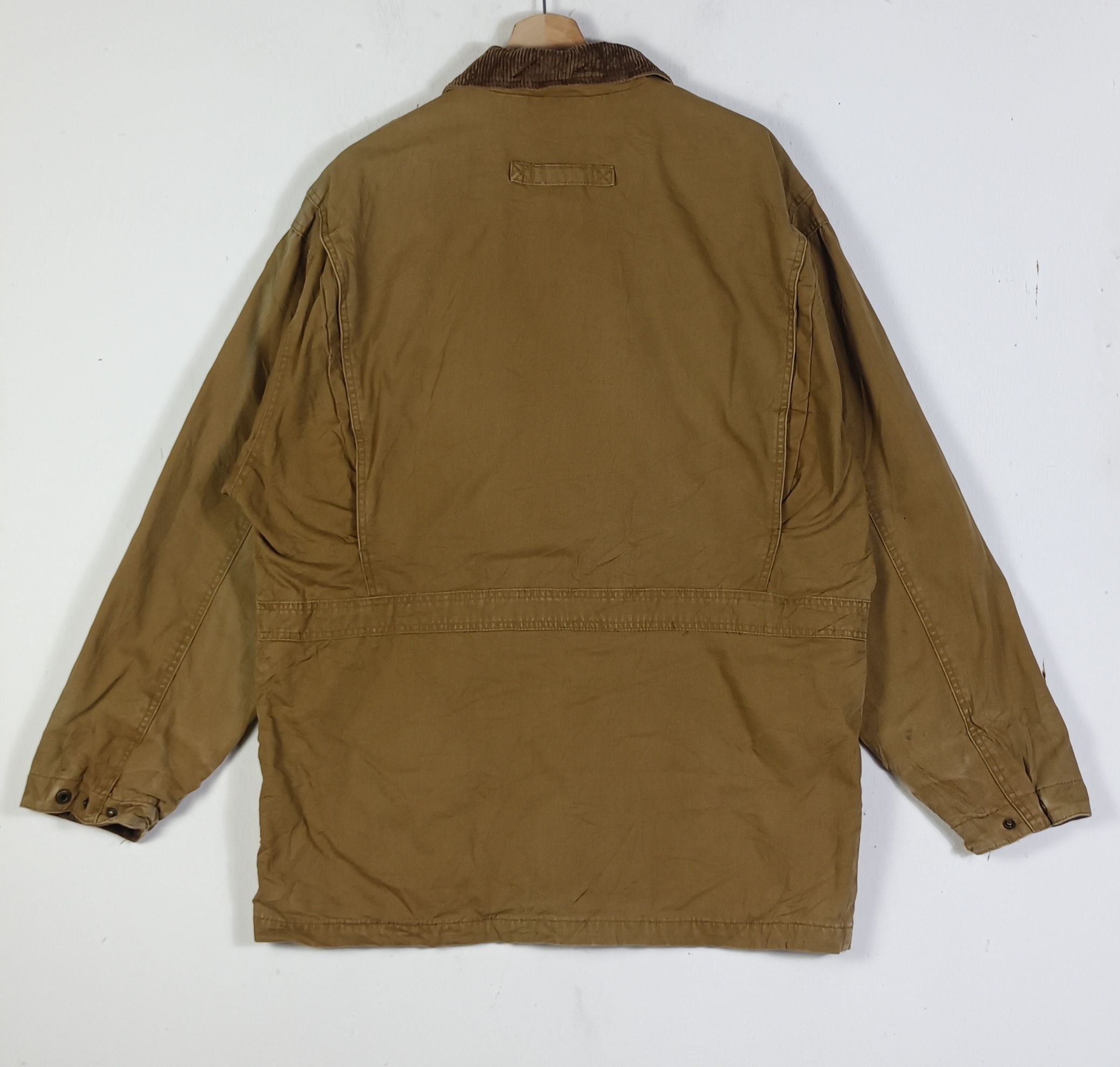 Roundtree & Yorke Vintage 🔥 RoundTree And Yorke Mens Browns Chore Jacket Size US L / EU 52-54 / 3 - 2 Thumbnail