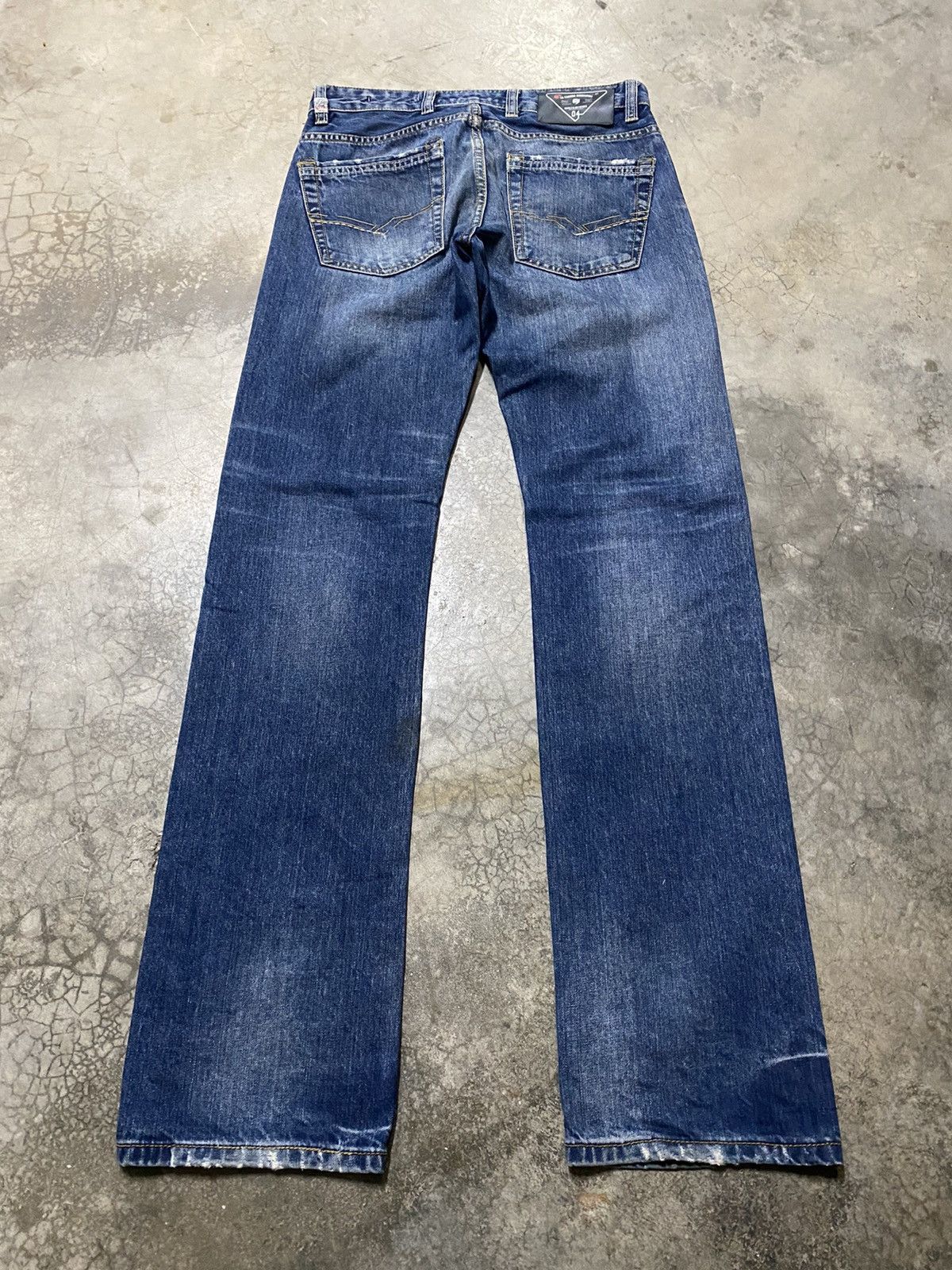 Hysteric Glamour × Nicole Club × Tornado Mart Japanese Nicole Distressed Slim Straight Denim p137 Size US 31 - 14 Thumbnail