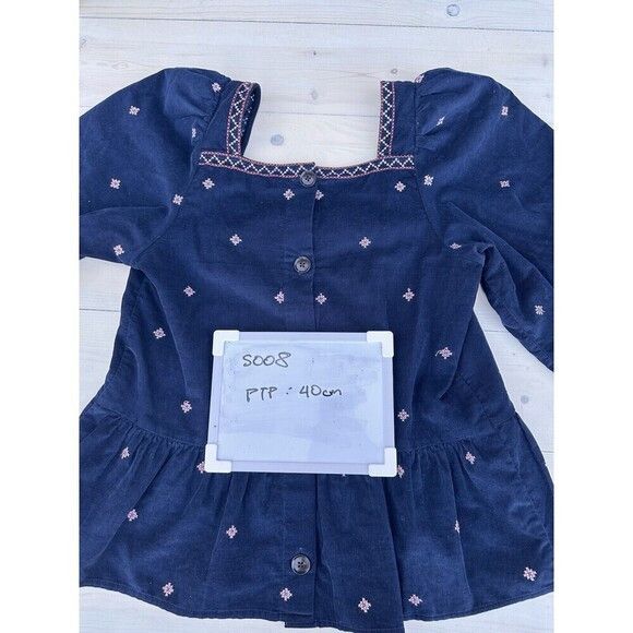 Madewell Embroidered Corduroy Button-Back Navy Blue S Size S / US 4 / IT 40 - 5 Thumbnail