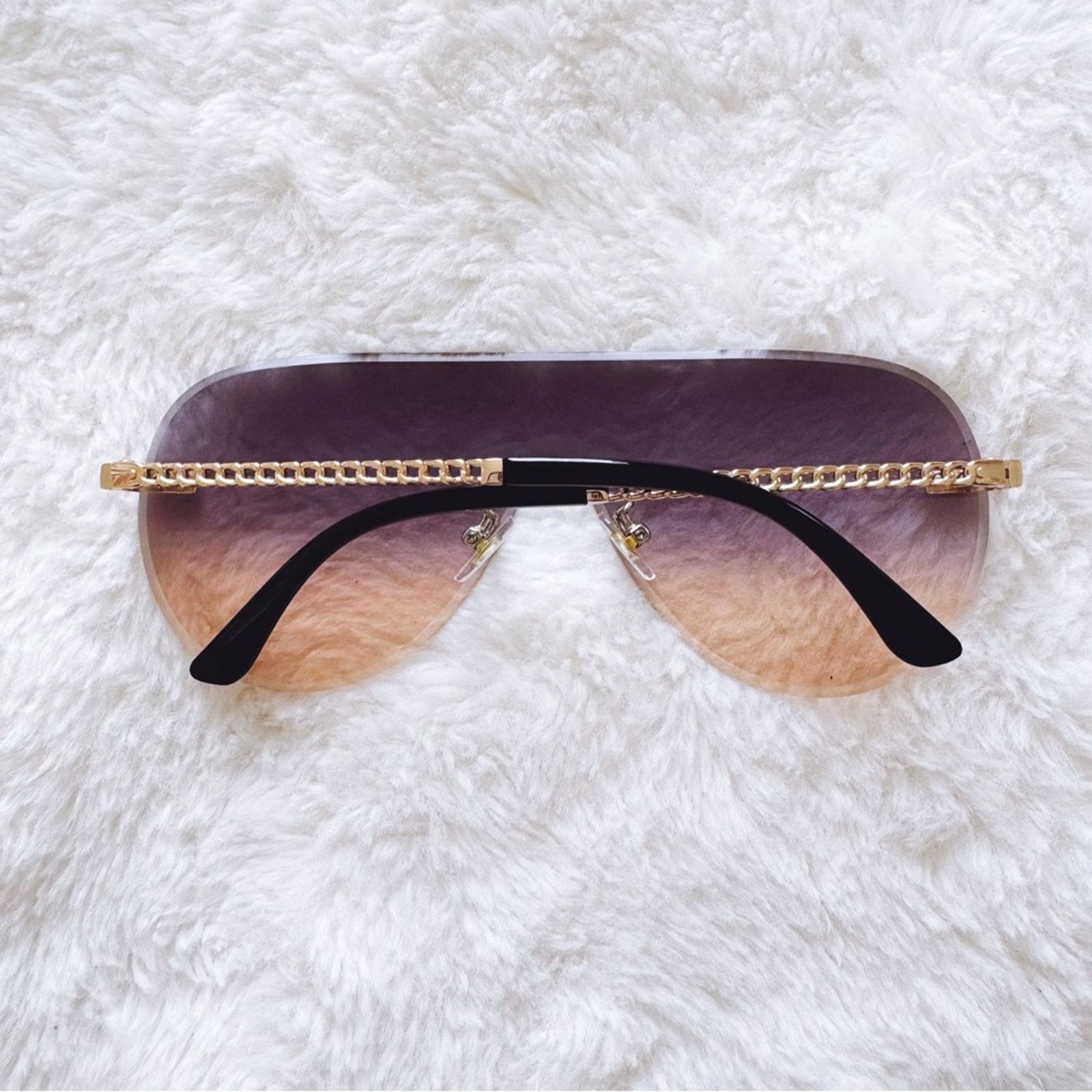 Other Jasmine Clear Purple Sleek Single-Lens Sunglasses Size ONE SIZE - 11 Thumbnail