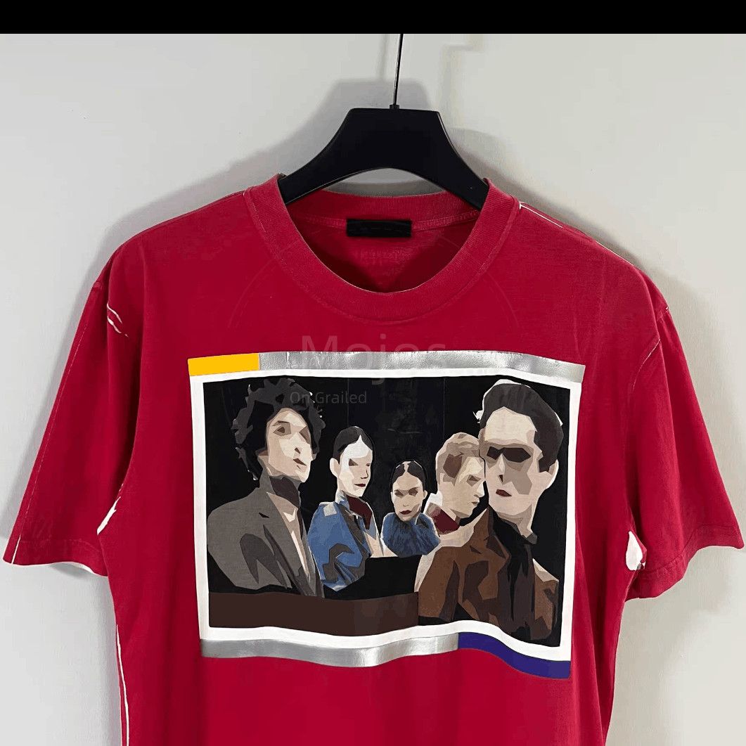 Prada Sz L Prada Figures Painting Red Tee Size US L / EU 52-54 / 3 - 3 Thumbnail