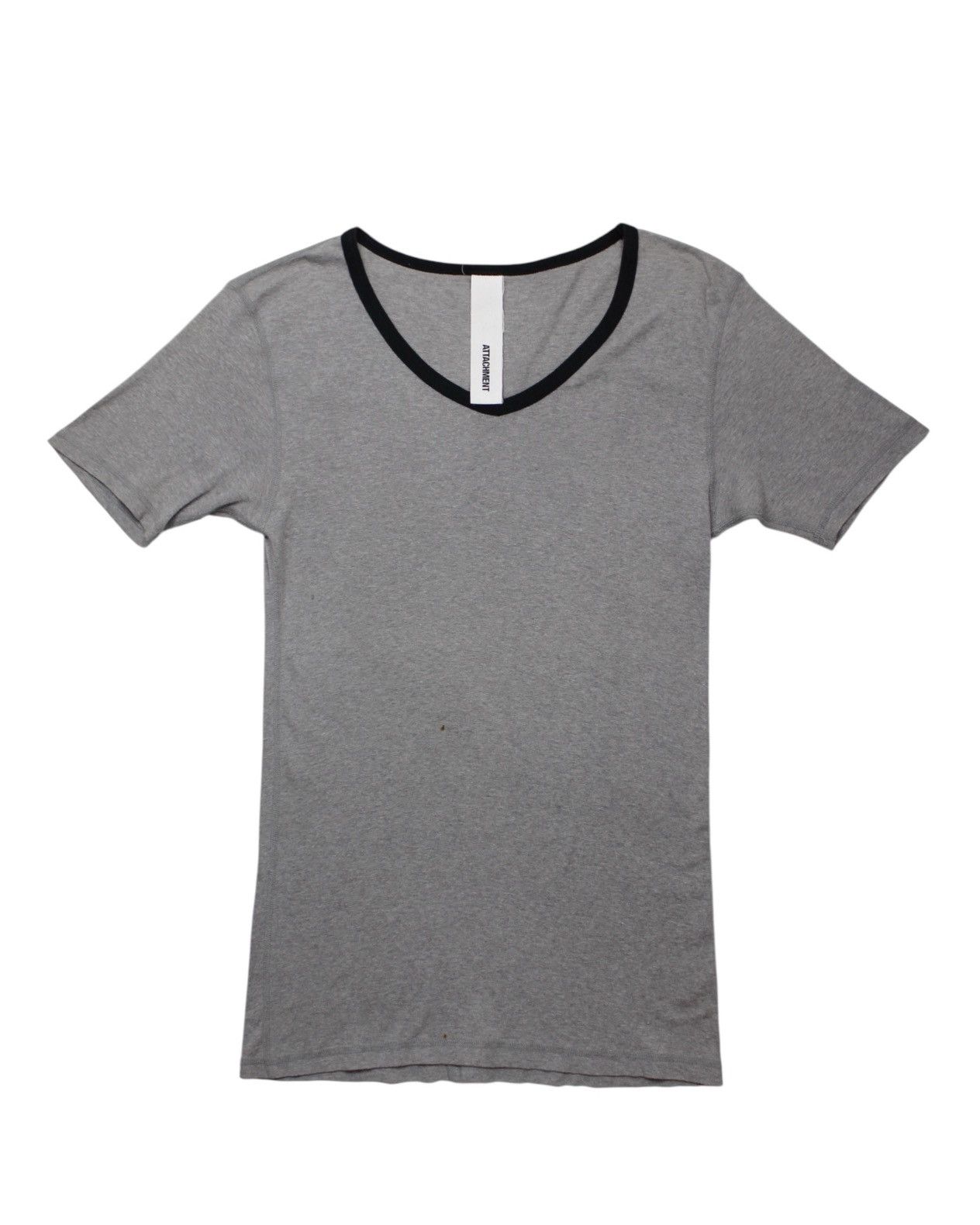 Attachment 2000S ATTACHMENT BY KAZUYUKI KUMAGAI GREY V-NECK T-SHIRT Size US S / EU 44-46 / 1 - 1 Thumbnail