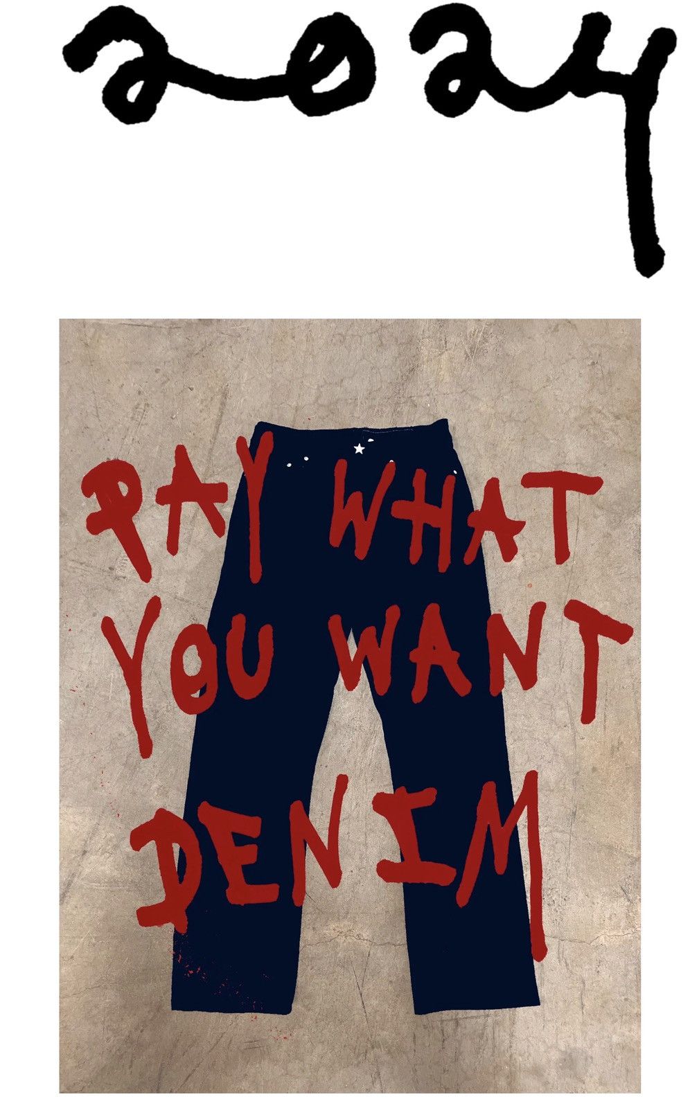 Asspizza PAY WHAT YOU WANT DENIM Size US 34 / EU 50 - 1 Thumbnail