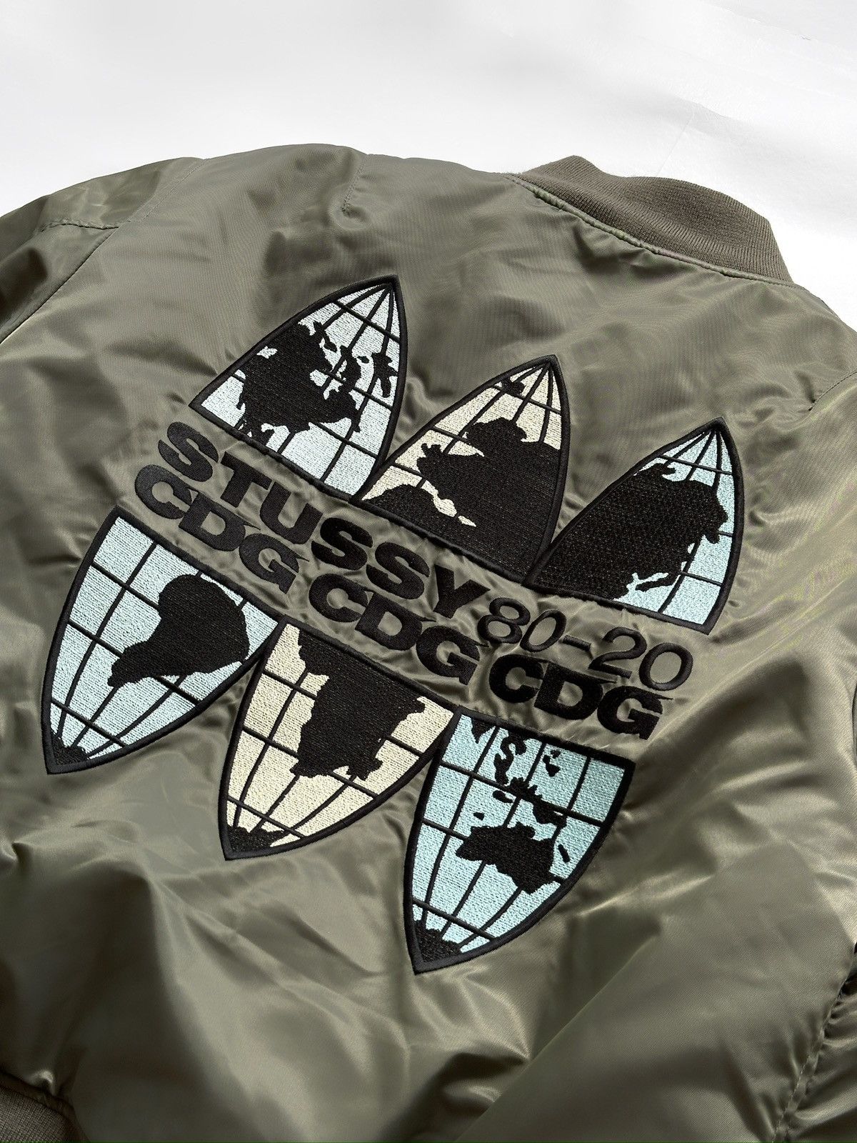 Comme des Garcons × Stussy Stussy CDG MA-1 Bomber Jacket 40th Anniversary Size US M / EU 48-50 / 2 - 2 Thumbnail