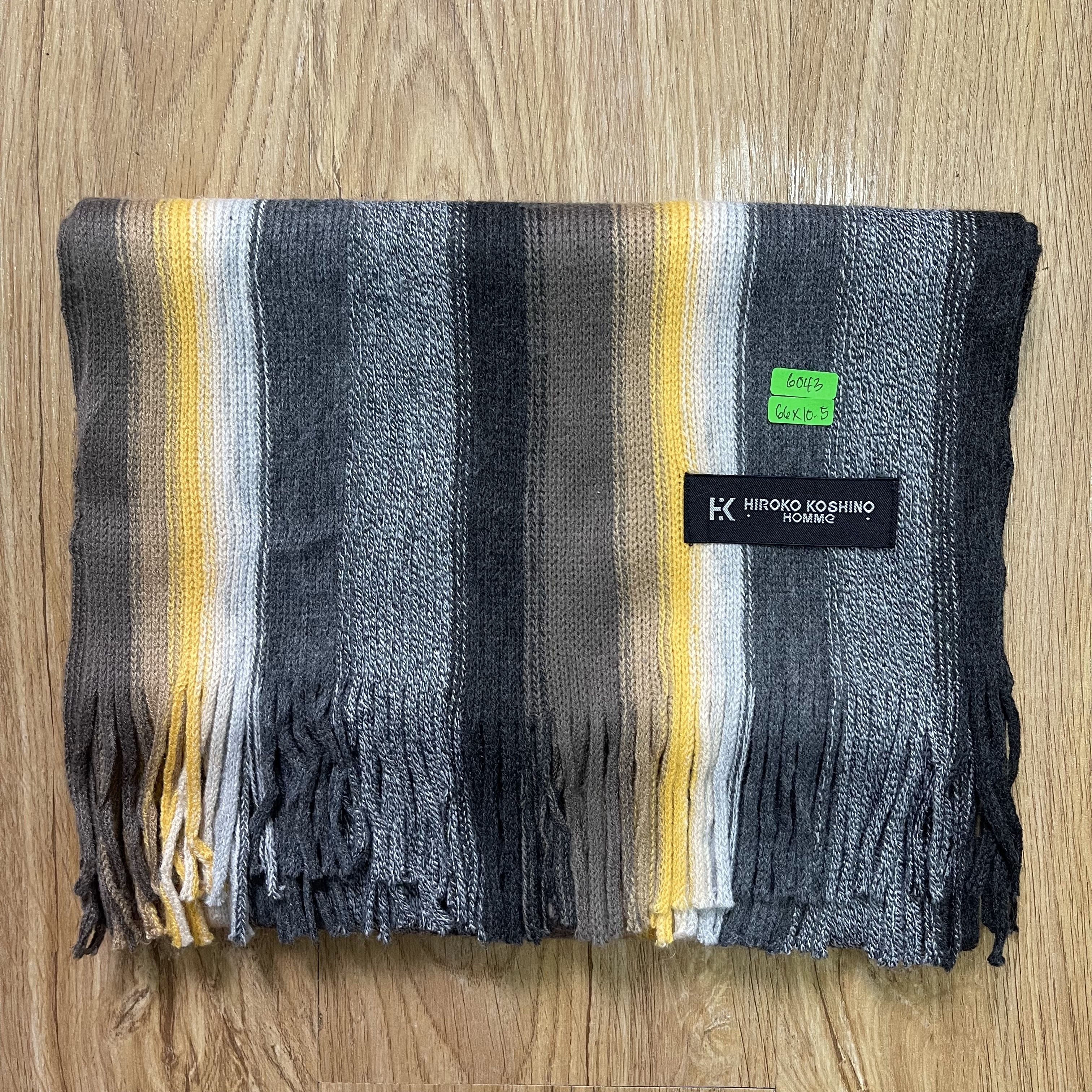 Hiroko Koshino Homme Vintage Hiroko Koshino Scarf / Muffler - 6043 Size ONE SIZE - 11 Thumbnail
