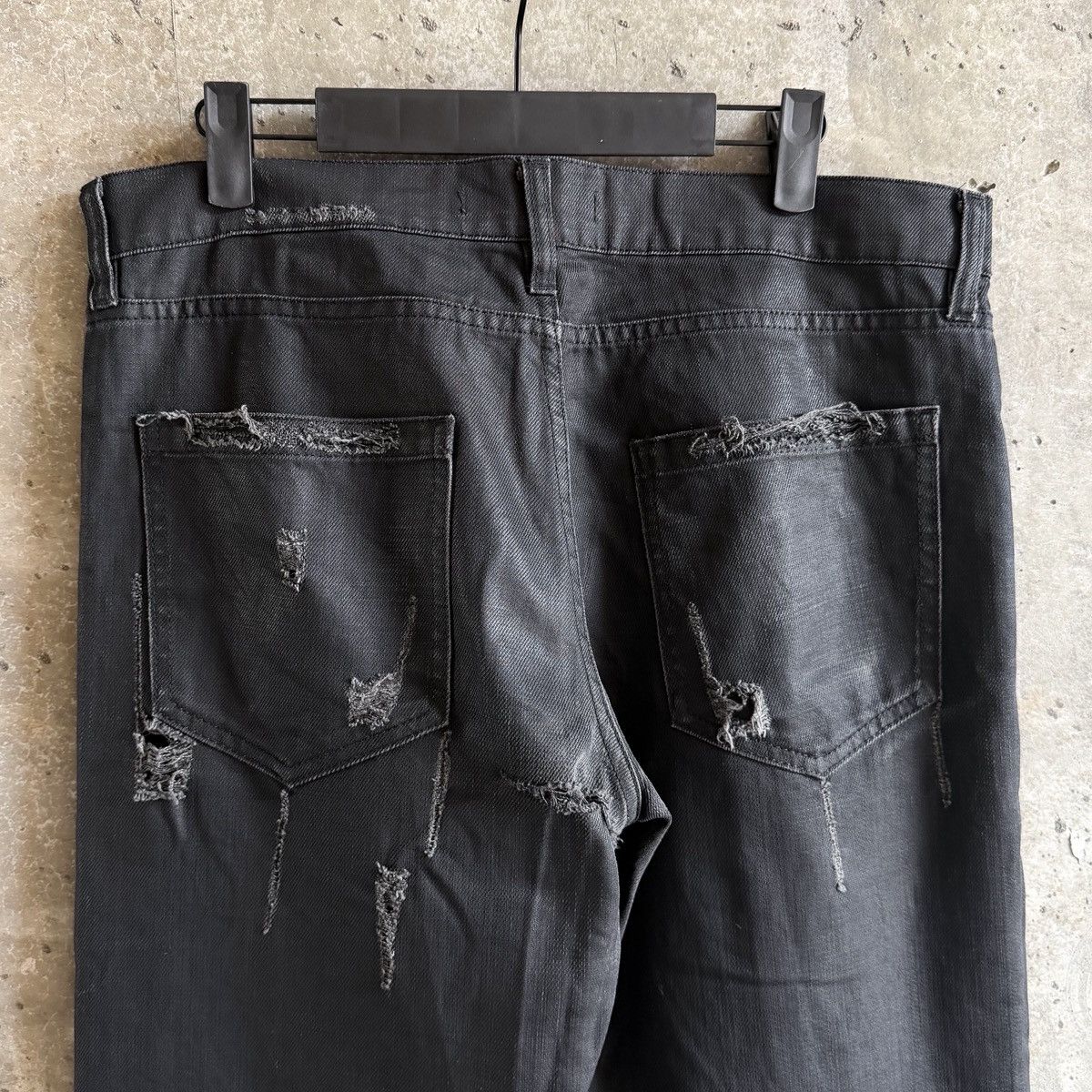 Raf Simons RAF By Raf Simons Thrashed Waxed Denim Size US 34 / EU 50 - 5 Thumbnail