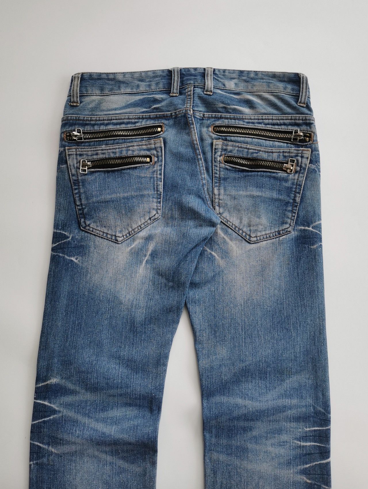 Japanese Brand Root Three Style Japan Zipper Distressed Jeans Size US 34 / EU 50 - 6 Thumbnail