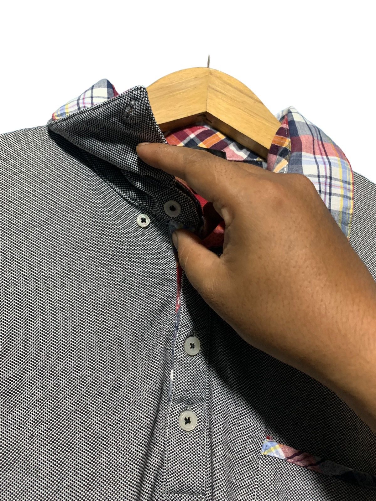 If Six Was Nine 2000s TKMIXPICE double collar polo shirt Size US M / EU 48-50 / 2 - 6 Thumbnail