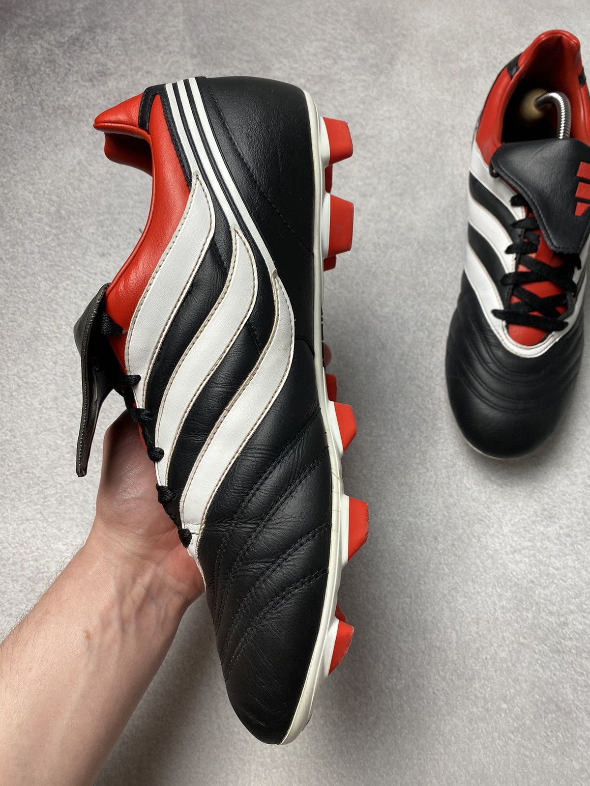 Vintage 🖤❤️ Vintage Adidas Predator TRX Firm Ground Soccer cleats Size US 12.5 / EU 45-46 - 8 Thumbnail