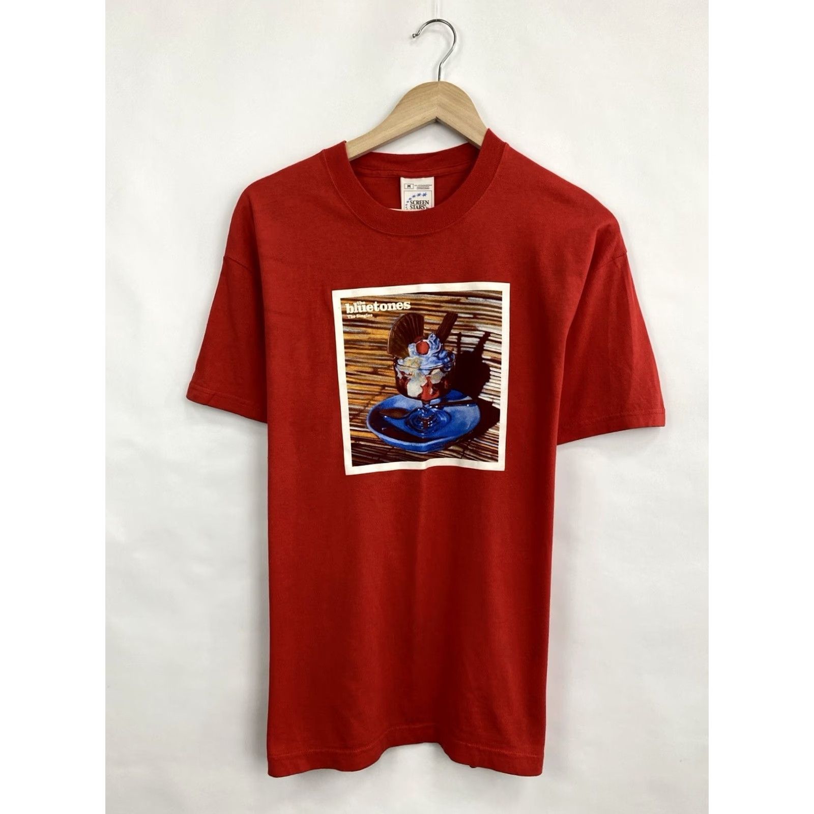 Fruit Of The Loom Vintage The Bluetones t-shirt M red 90s Shirt Men Medium XS/S? Size US M / EU 48-50 / 2 - 3 Thumbnail