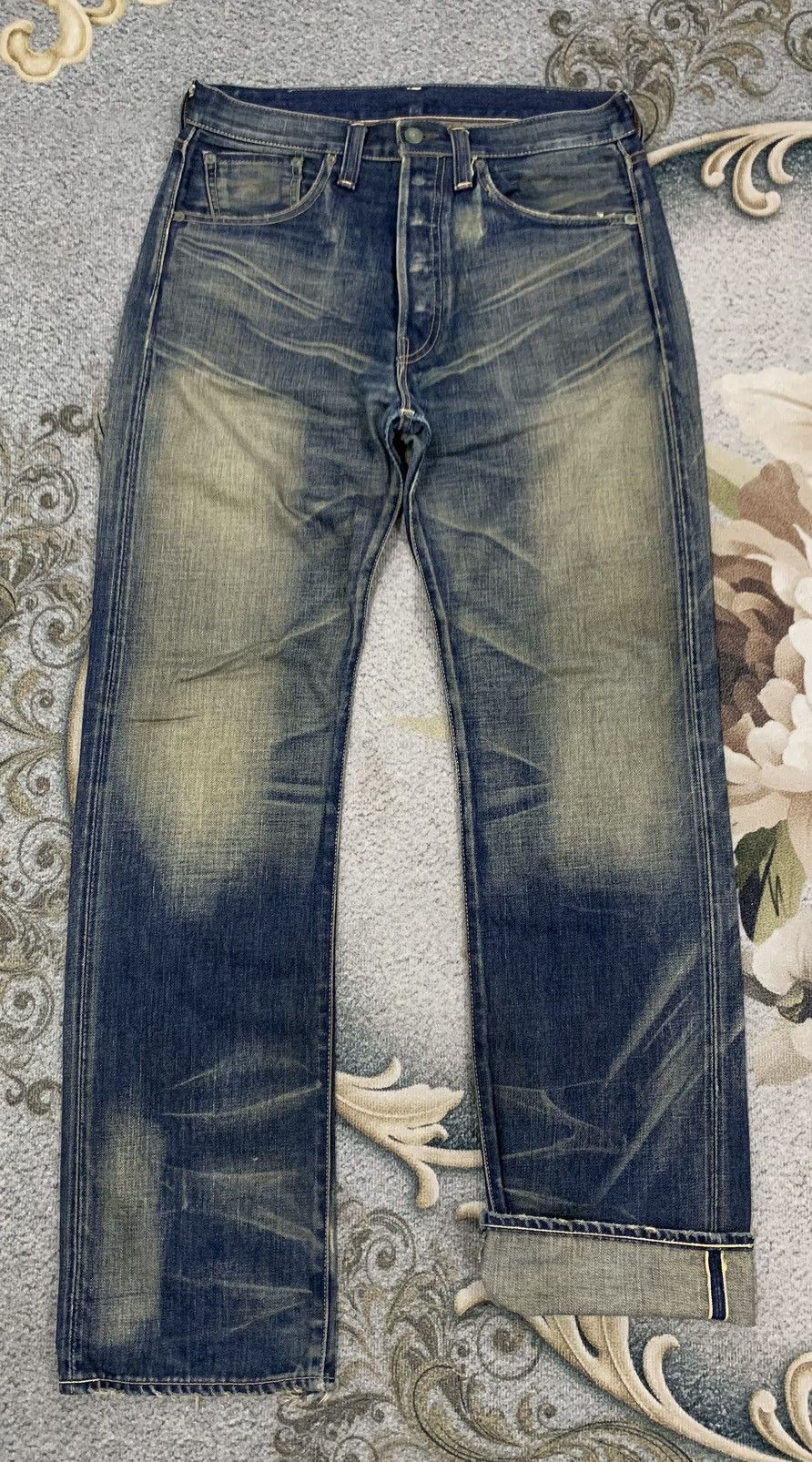 Vintage Vtg Levis Big E Selfedge Hidden Rivets Jeans Made in Japan