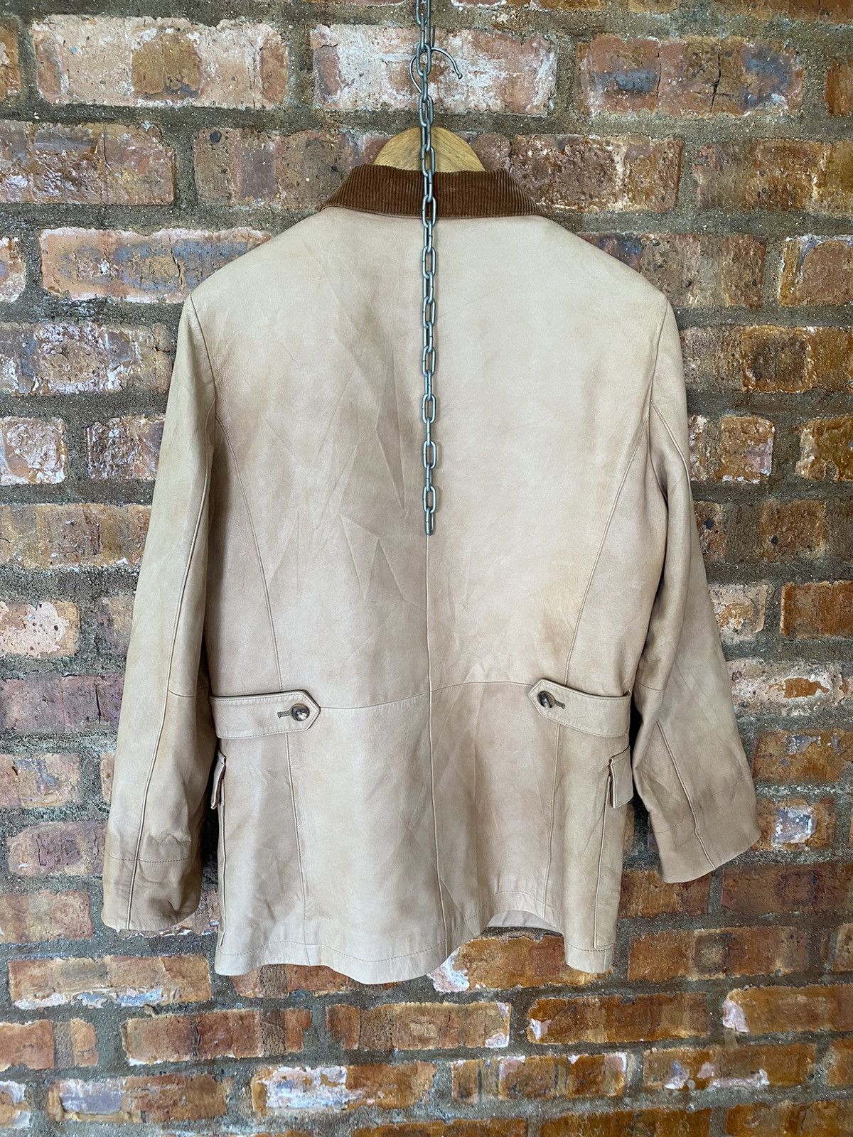 Japanese Brand × Mademoiselle Non Non 1990s Sheepskin Leather Jacket Size M / US 6-8 / IT 42-44 - 13 Thumbnail