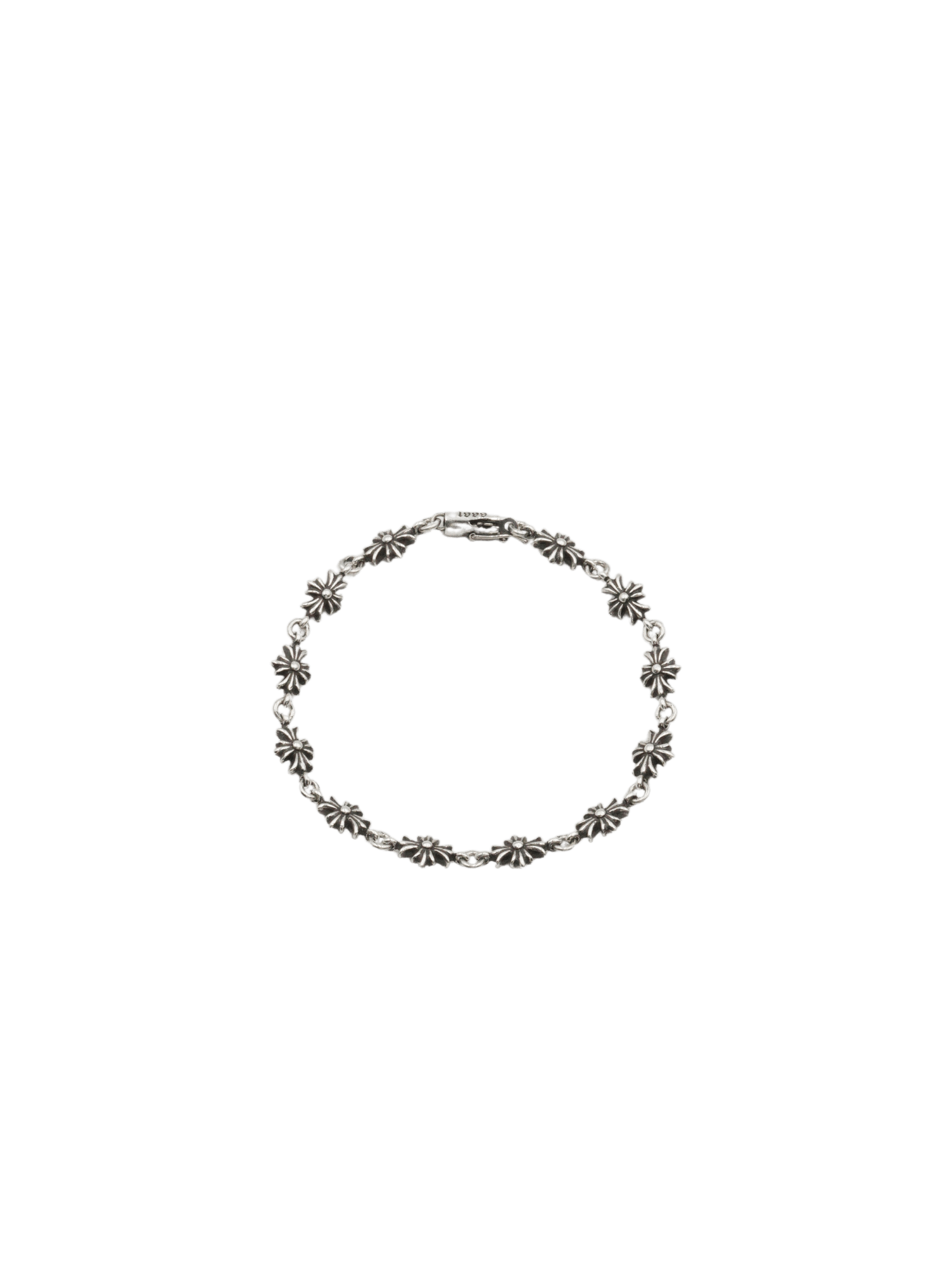Chrome Hearts Chrome Hearts 925 Silver Tiny E Bracelet - 12L Size ONE SIZE - 1 Thumbnail