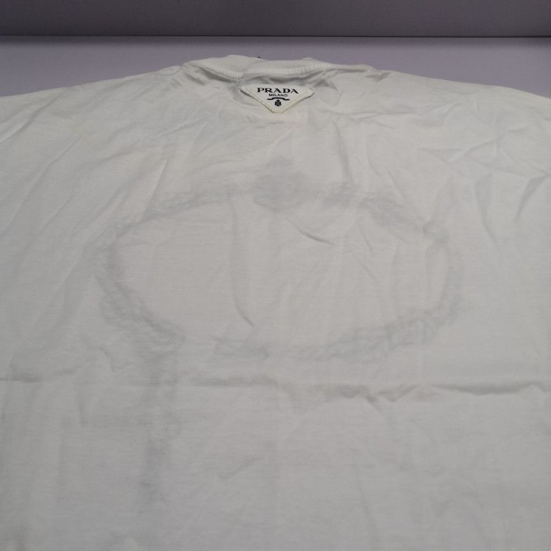 Prada Prada SS22 Relaxed White Short Sleeve TShirt-2506 Size US S / EU 44-46 / 1 - 2 Thumbnail