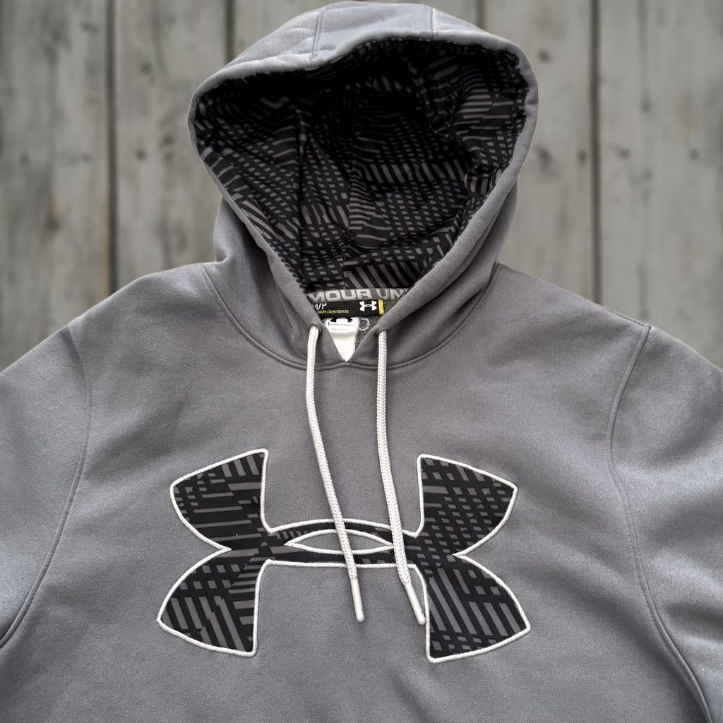 Under Armour Under Armour STORM Hoodie Mens Small Gray Logo Print Pullover Fleece Sweatshirt Size US S / EU 44-46 / 1 - 1 Thumbnail