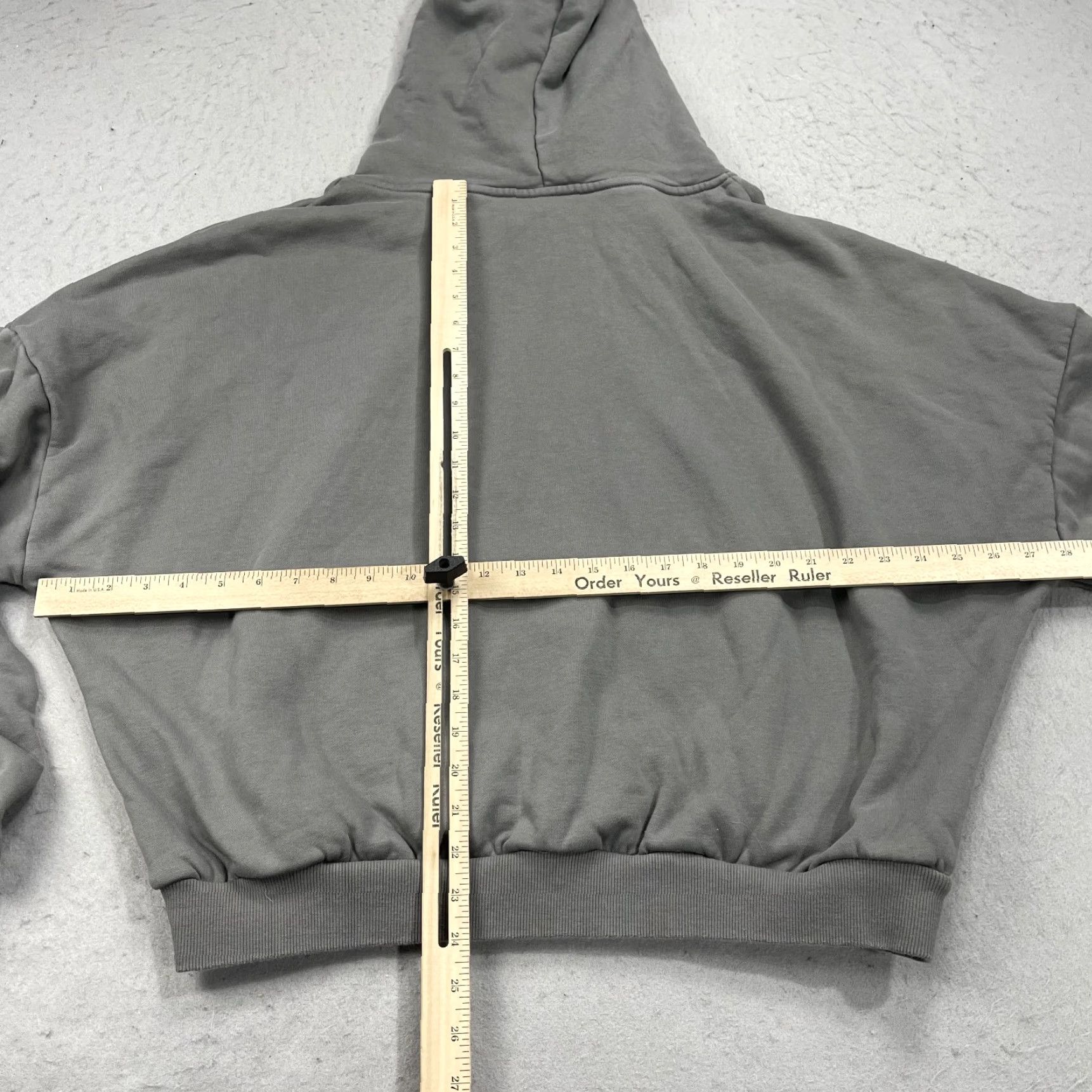 Vintage POPFLEX Hoodie Womens XL Gray Fleece Sweatshirt Gym Oversized Athleisure Pullover Zip Pocket Embroidered Logo Size XL / US 12-14 / IT 48-50 - 7 Thumbnail