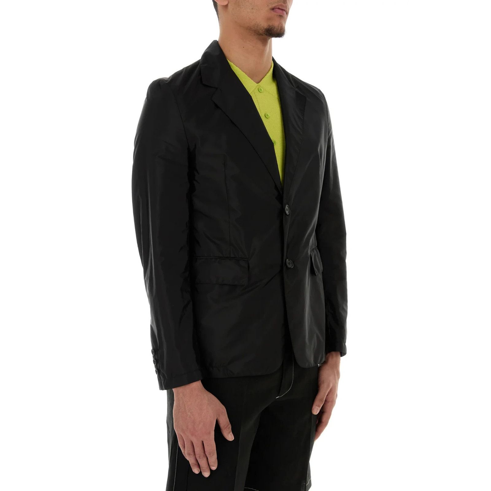 Prada PRADA Black Re-Nylon Blazer New & Authentic (Men's size:54;) Size US L / EU 52-54 / 3 - 3 Thumbnail