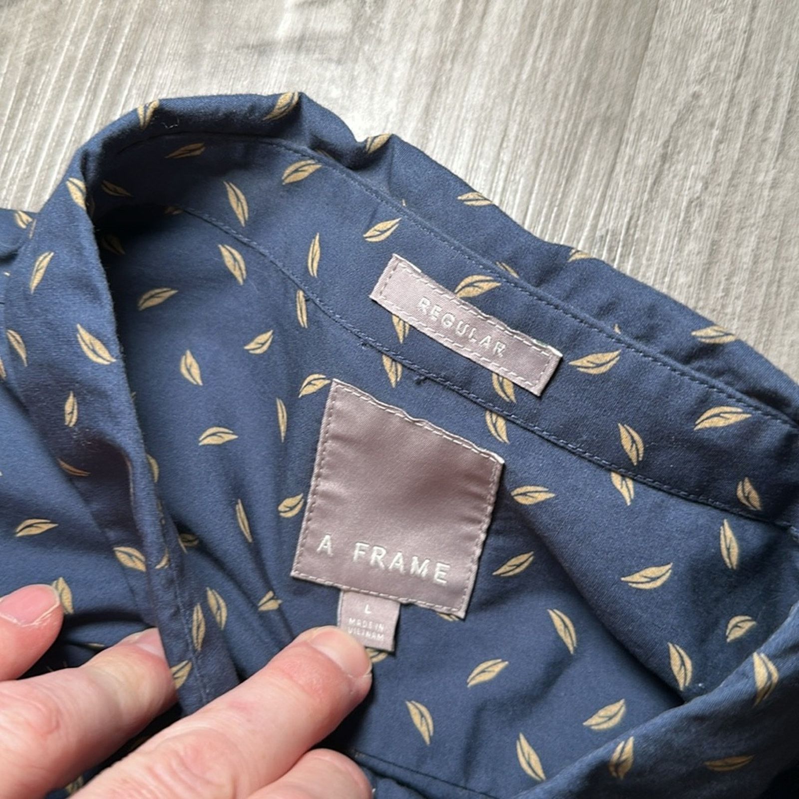 Other A Frame Feather Regular Fit Long Sleeve Button Down - Large Size US L / EU 52-54 / 3 - 6 Thumbnail