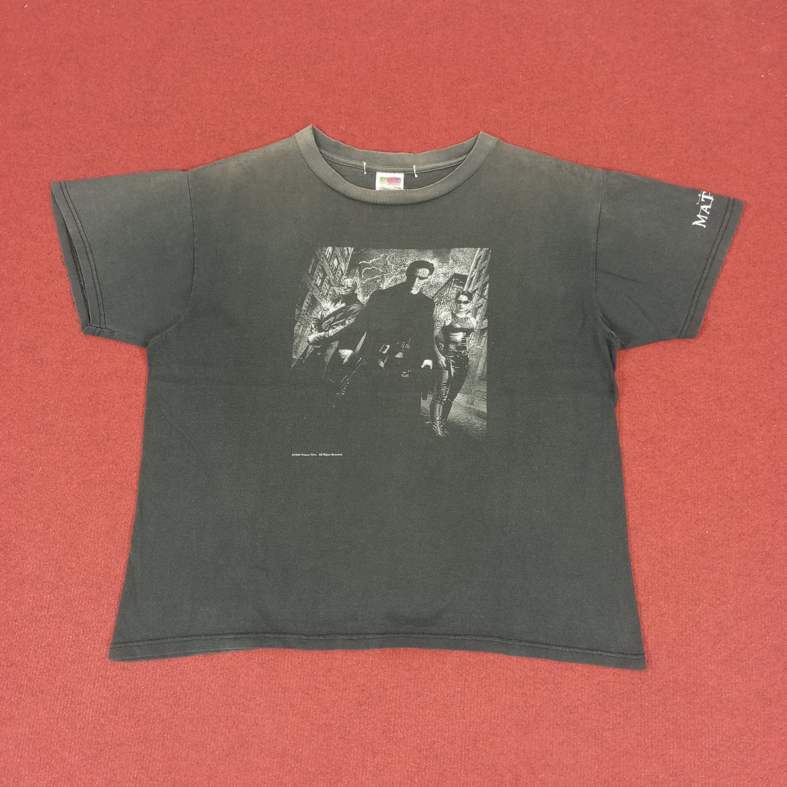 Fruit Of The Loom × Vintage The Matrix Warner Bros Movie Promo Style Vintage Tshirt Size US L / EU 52-54 / 3 - 1 Thumbnail