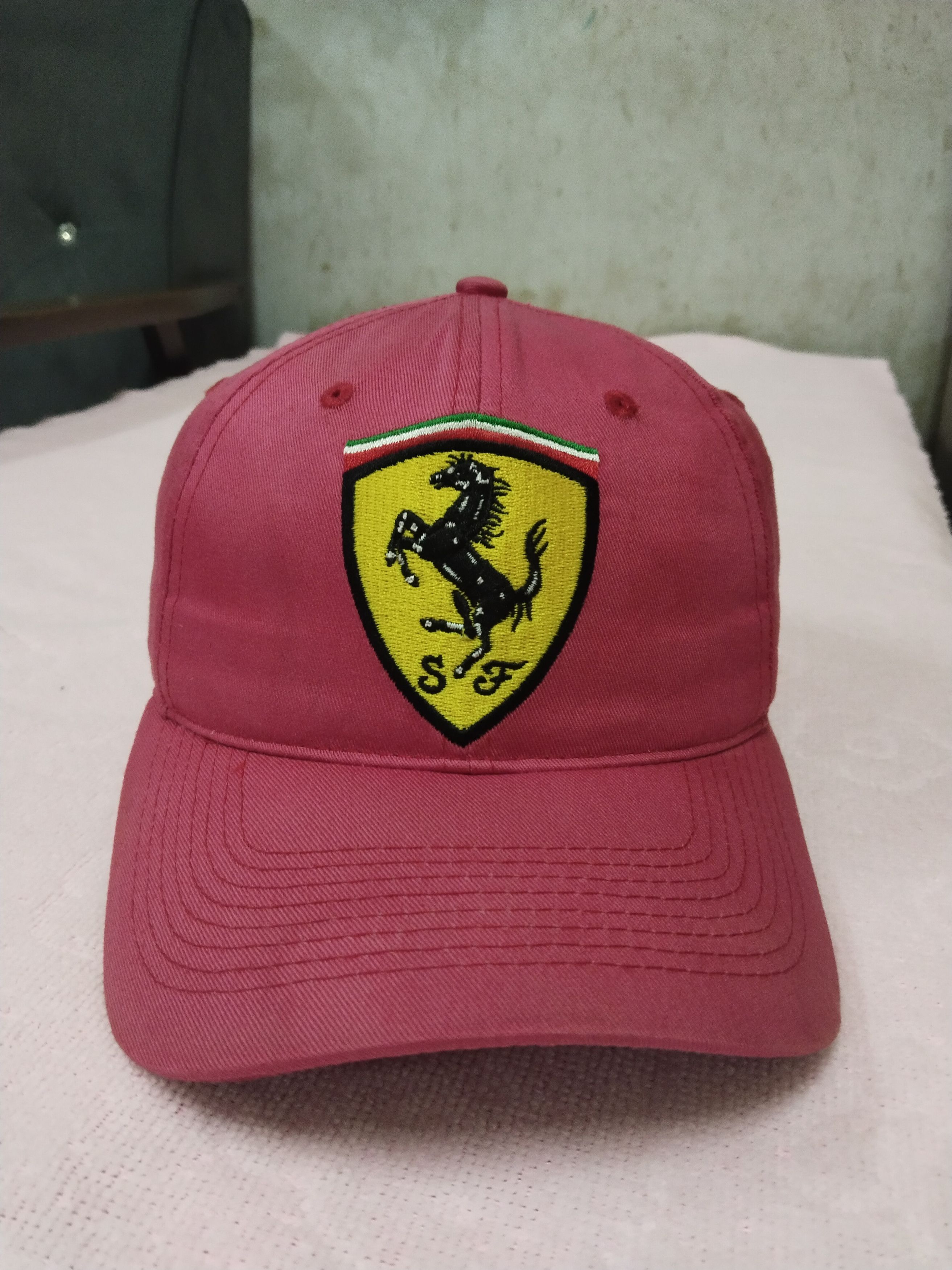 Ferrari VINTAGE BIG LOGO FERRARI RACING CAP HAT Size ONE SIZE - 2 Thumbnail