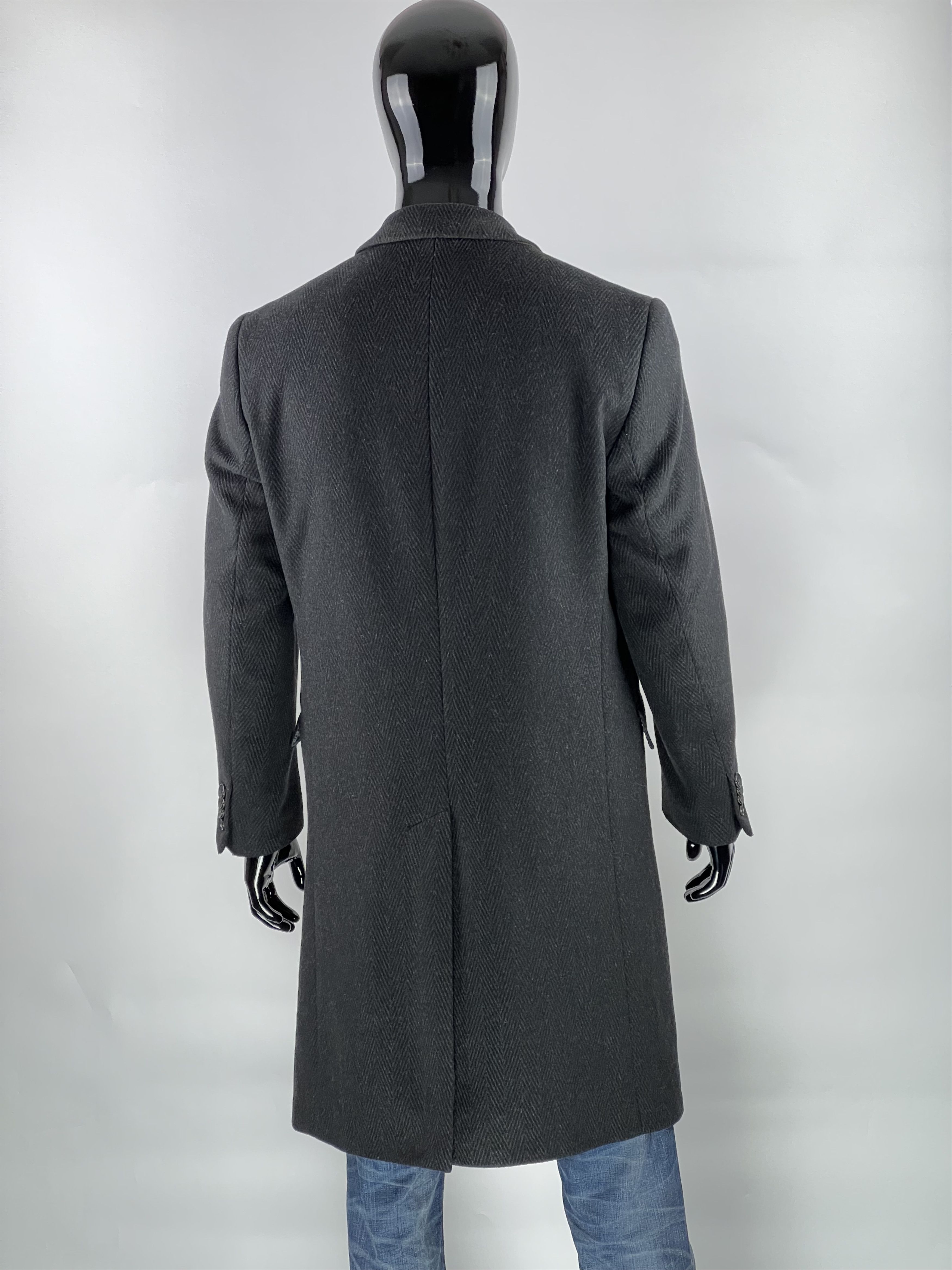 Other Roy Robson Men's Gray Wool Cashmere Heavy Coat Size 50 Size US M / EU 48-50 / 2 - 3 Thumbnail