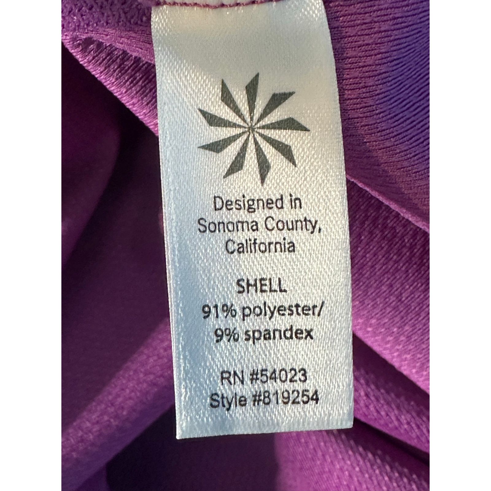Athleta Athleta pink purple short sleeves fitted top size XS Size XS / US 0-2 / IT 36-38 - 5 Thumbnail