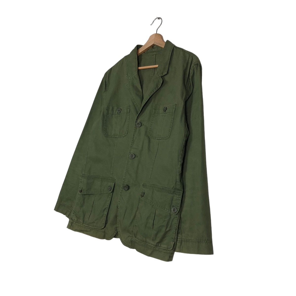 Gap 🔥Vintage Military Chore Jacket Button Gap Issey Miyake Size US XL / EU 56 / 4 - 2 Thumbnail