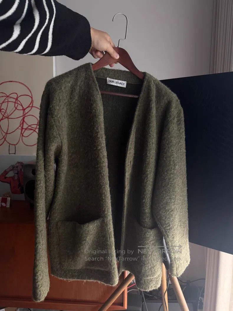 Our Legacy Our Legacy Avocado green cardigan Size US L / EU 52-54 / 3 - 1 Thumbnail