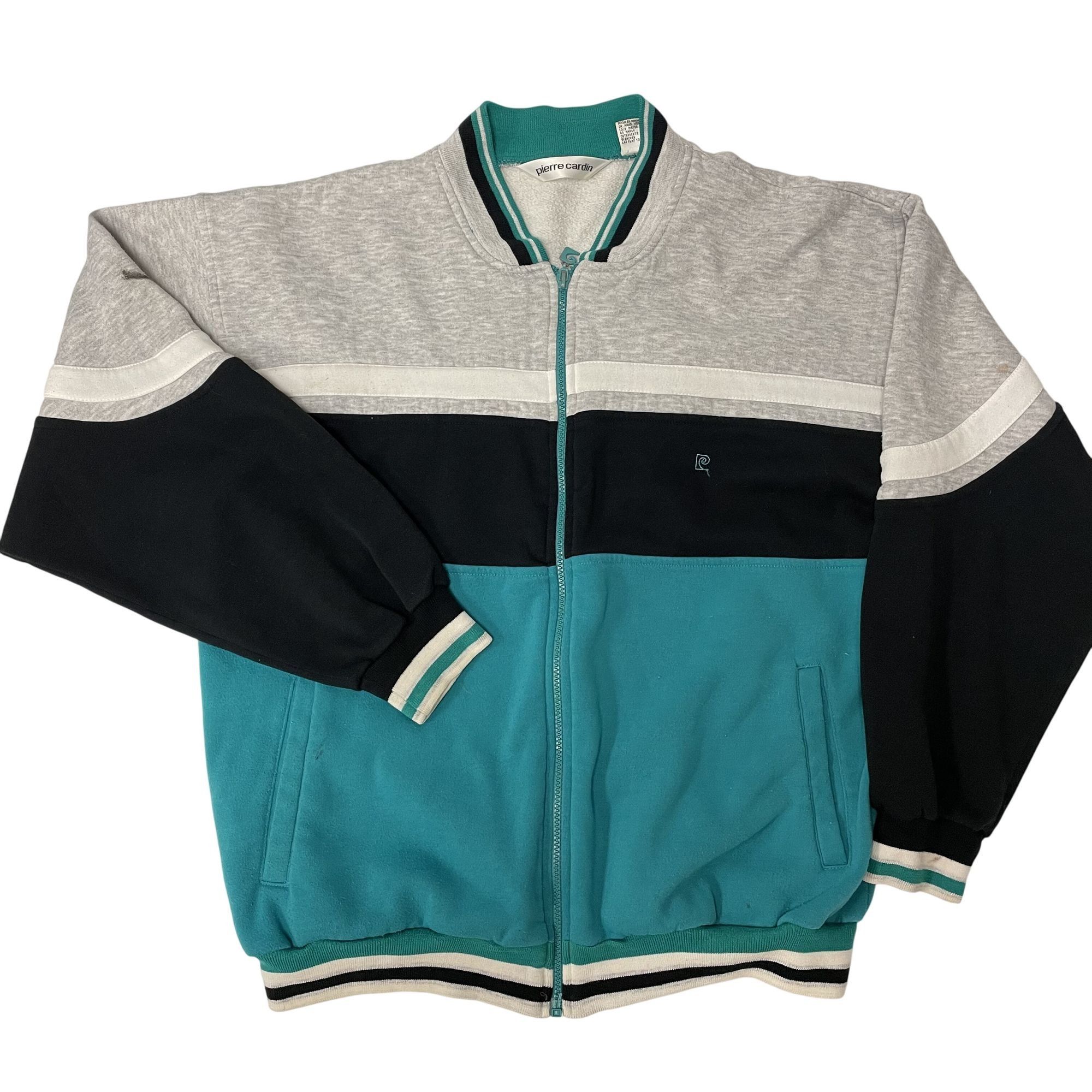 Pierre Cardin Vtg Pierre Cardin HEATHER COLORBLOCK TRI BLEND Jacket Size US XL / EU 56 / 4 - 1 Thumbnail