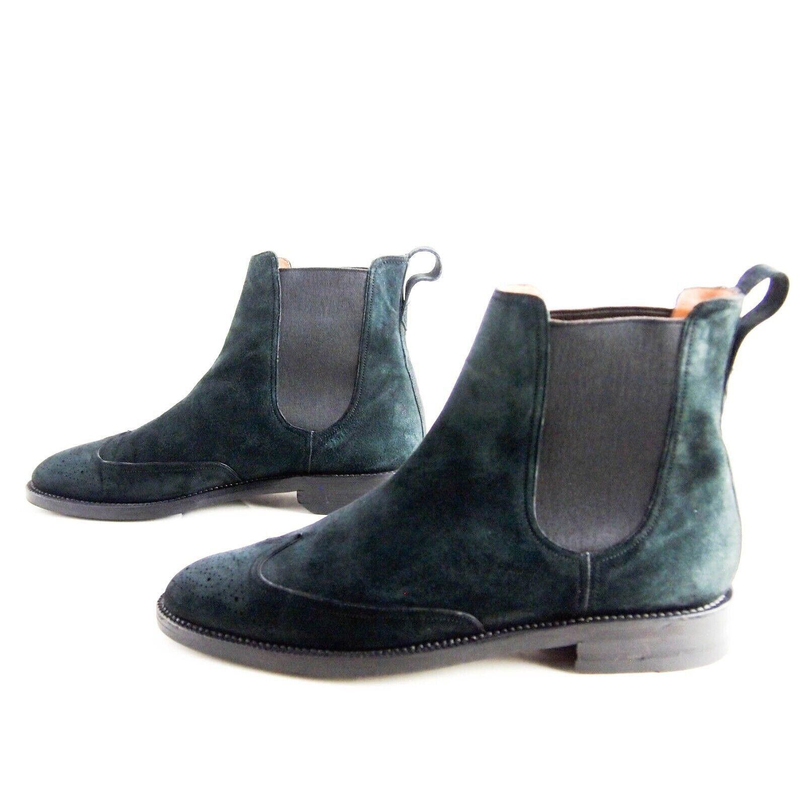 Bally Bally Orialdo 100 Chelsea Boots Green Suede US 8.5 D EU 41.5 Size US 8.5 / EU 41-42 - 2 Thumbnail