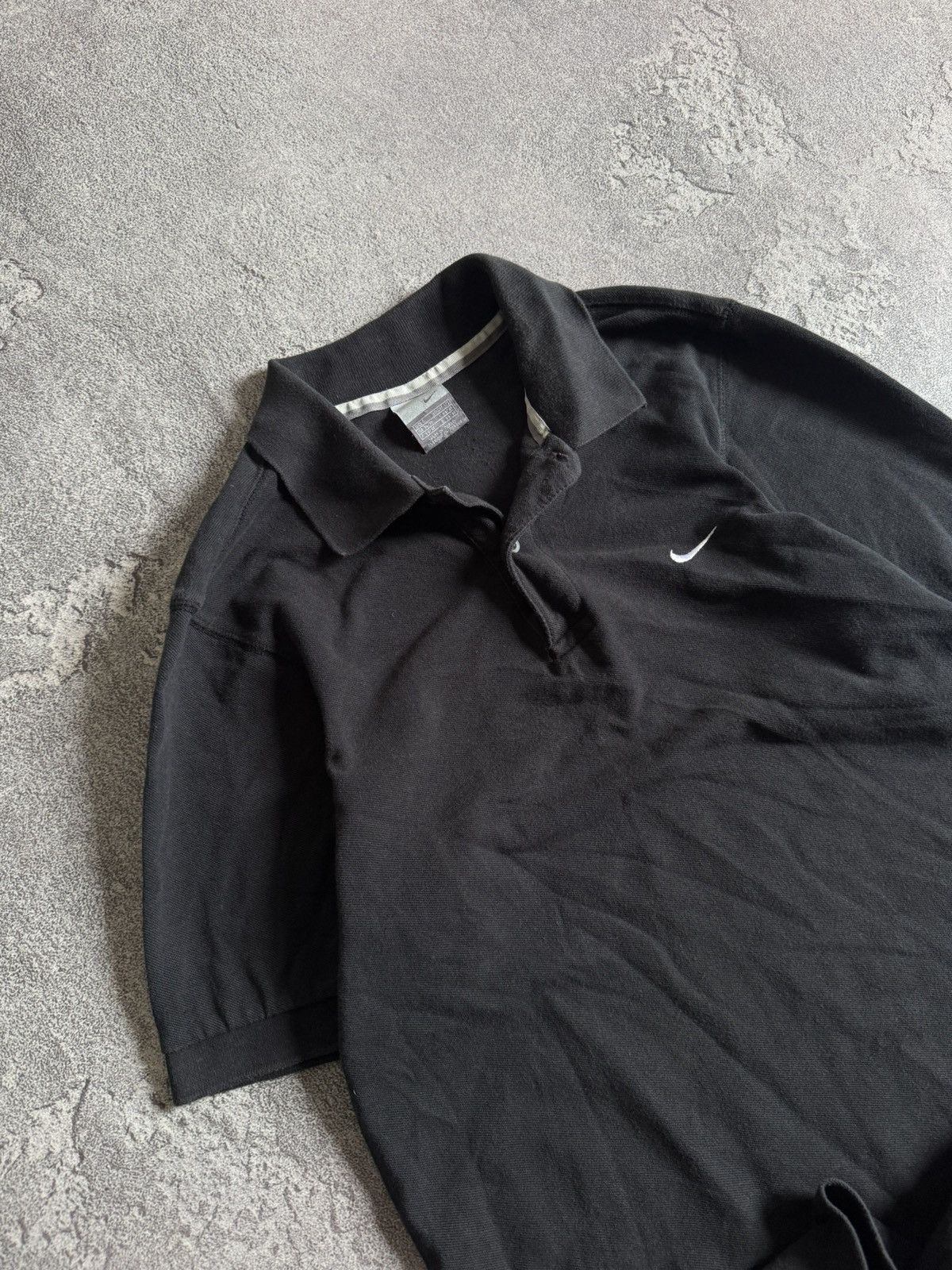 Nike × Vintage Nike S black basic polo tee T-shirt swoosh vintage Size US S / EU 44-46 / 1 - 2 Thumbnail