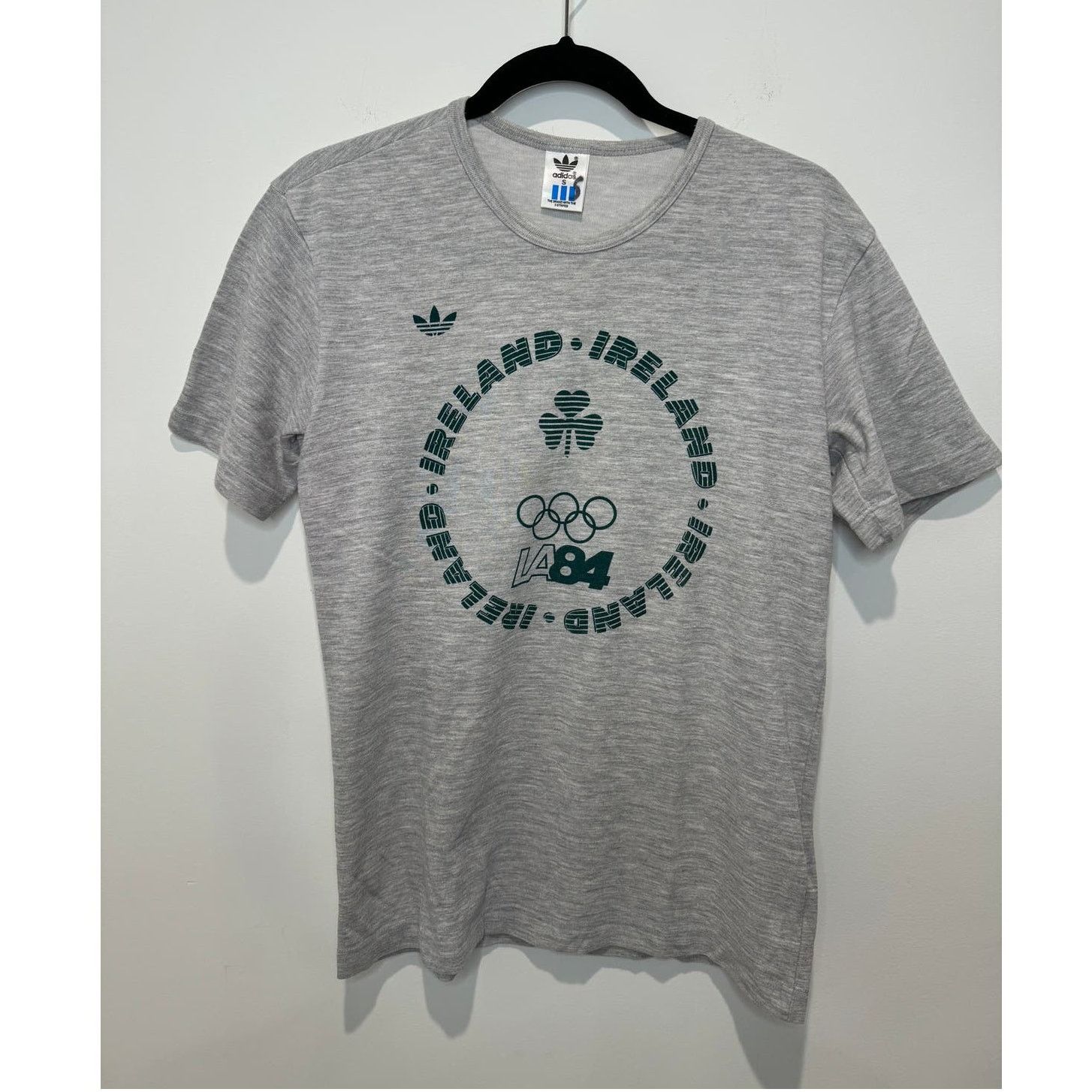 Adidas RARE Vintage Adidas Olympics LA 1984 Ireland T-Shirt Size US S / EU 44-46 / 1 - 1 Thumbnail