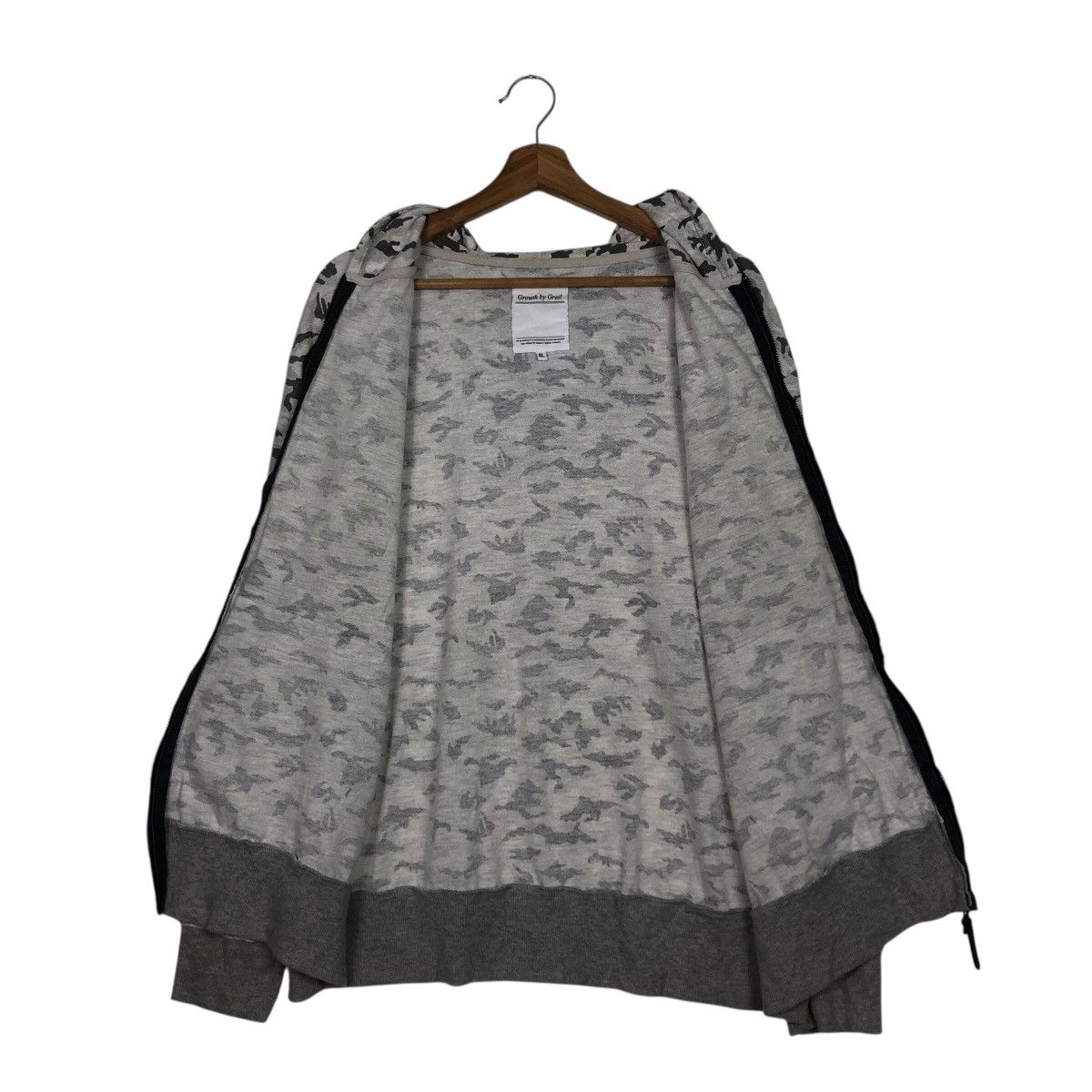 Japanese Brand 📌Growth By Grails Hoodie Zipper Full Print Issey Miyake Size US L / EU 52-54 / 3 - 15 Thumbnail