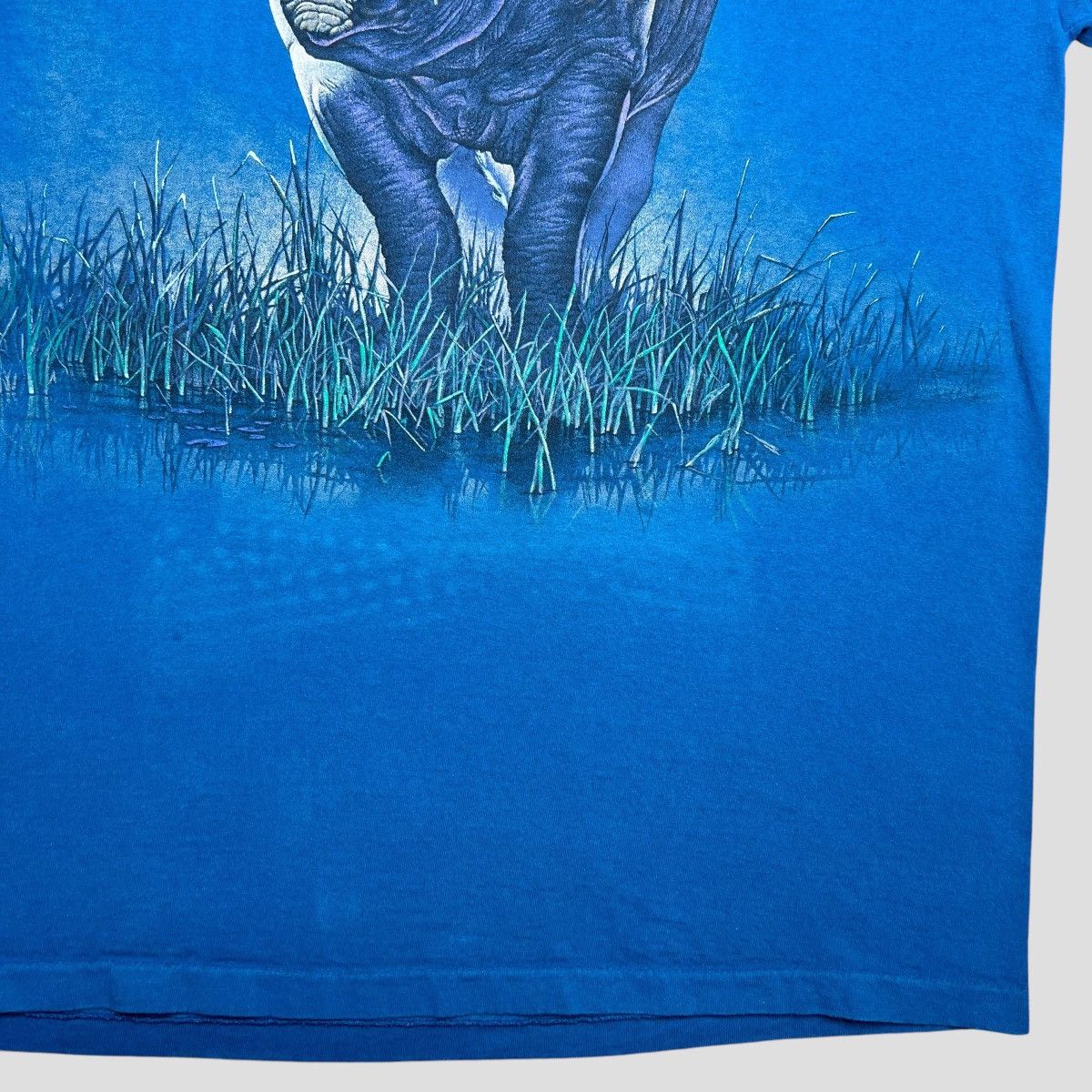 Habitat × Vintage Vintage 1990s Rhino Habitat Double Sided Nature Graphic Tee Size US XXL / EU 58 / 5 - 7 Thumbnail