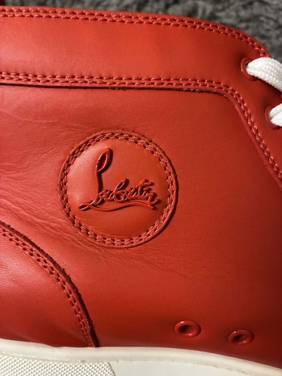 Christian Louboutin Christian Louboutin Sneakers Red Spikes Size US 12 / EU 45 - 7 Thumbnail