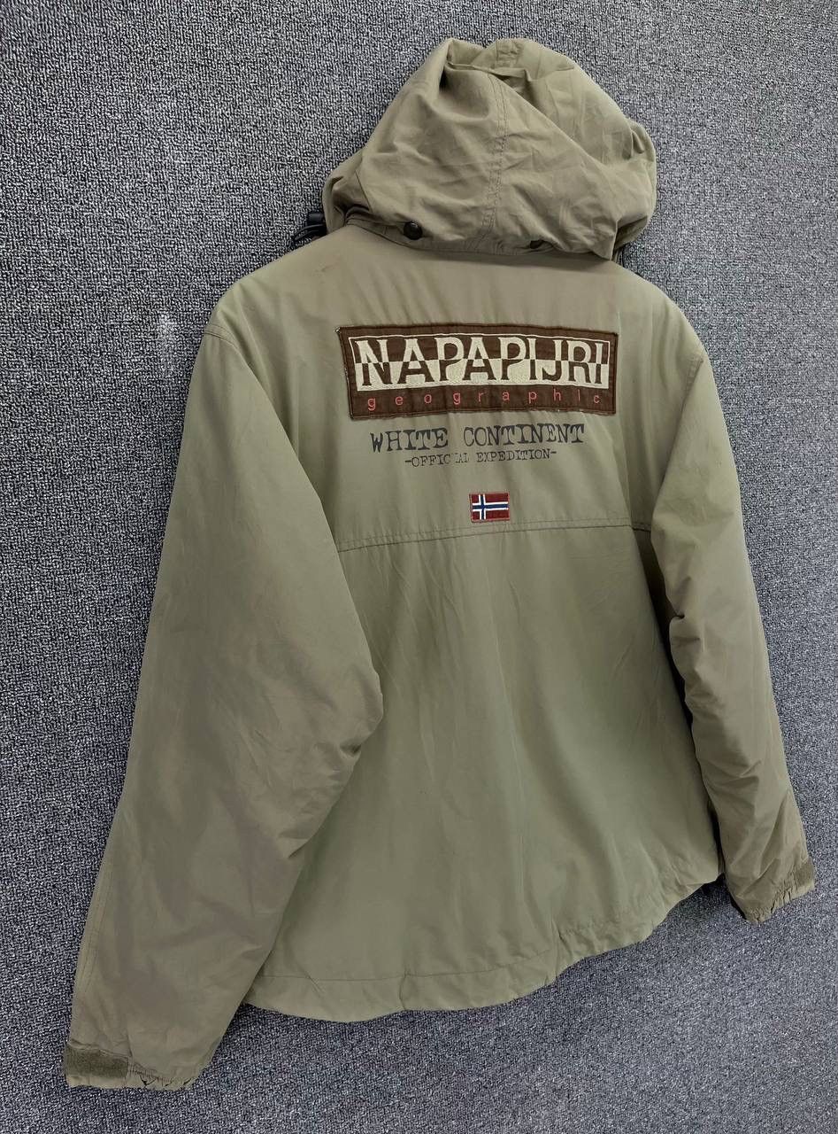 Napapijri × Vintage Vintage Napapijri Geographic Hooded Zip Up Jacket Size US XS / EU 42 / 0 - 2 Thumbnail