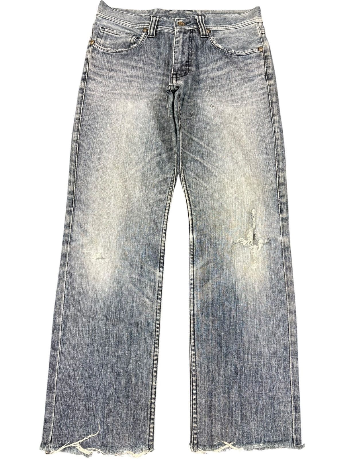 semanticdesign Vintage Japanese Semantic Design Distressed Frayed Jeans Size US 30 / EU 46 - 1 Thumbnail