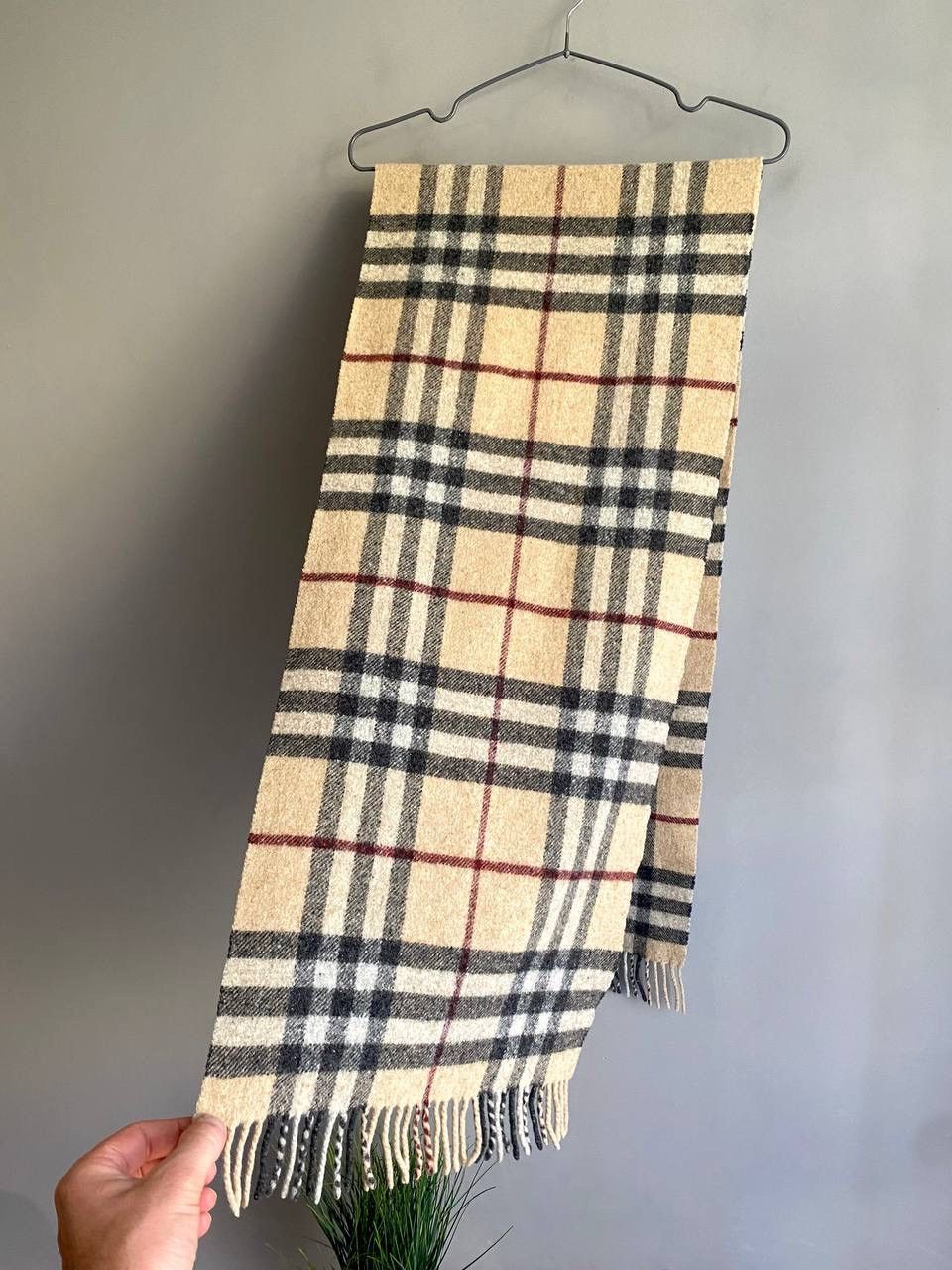 Burberry Burberry London Nova Check Pattern 100% LambsWool Scarf Size ONE SIZE - 6 Thumbnail