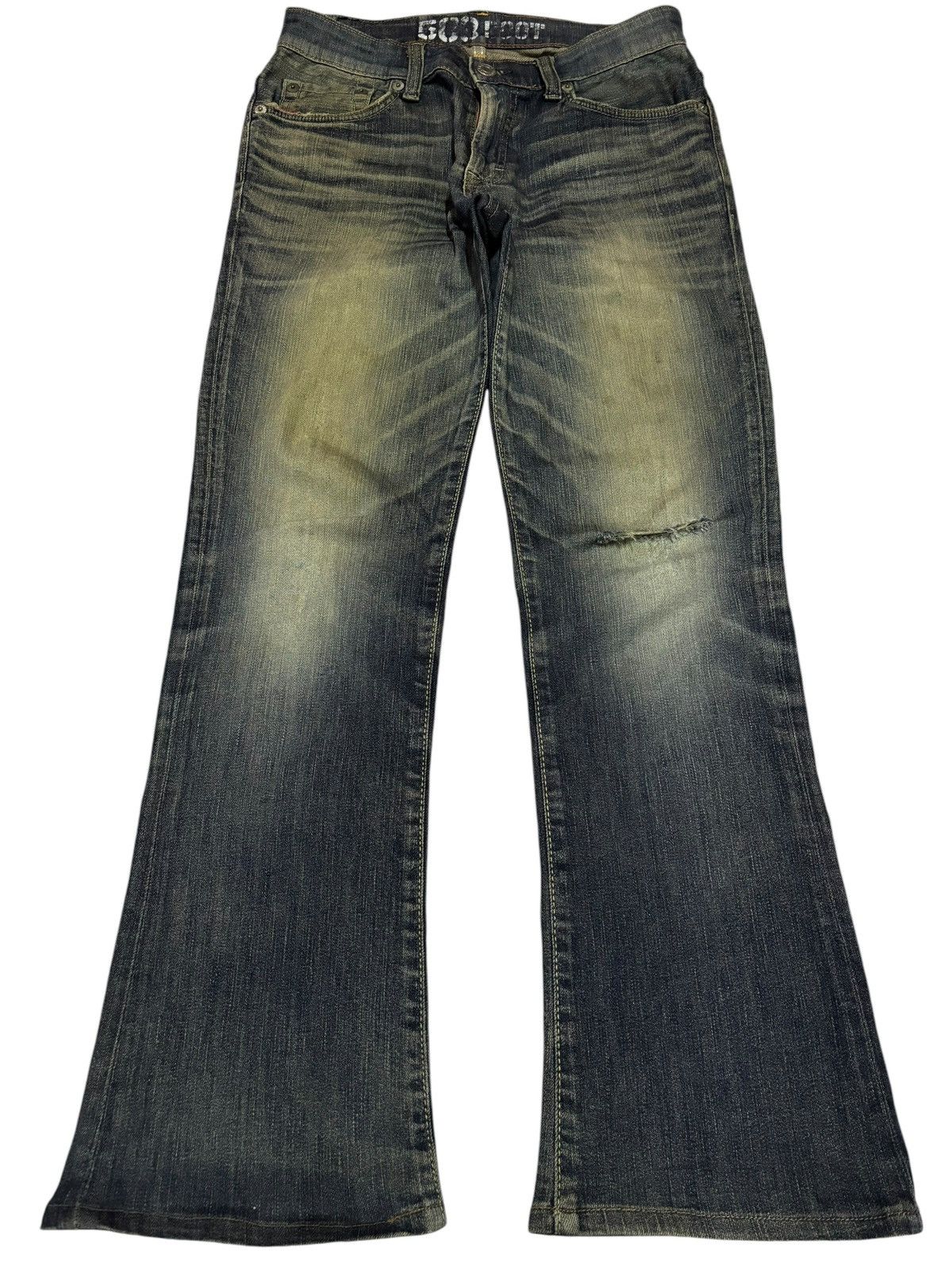 Edwin × Japanese Brand Vintage Edwin 503 Blue Trip Mud Washed Bootcut Jeans Size US 32 / EU 48 - 1 Thumbnail