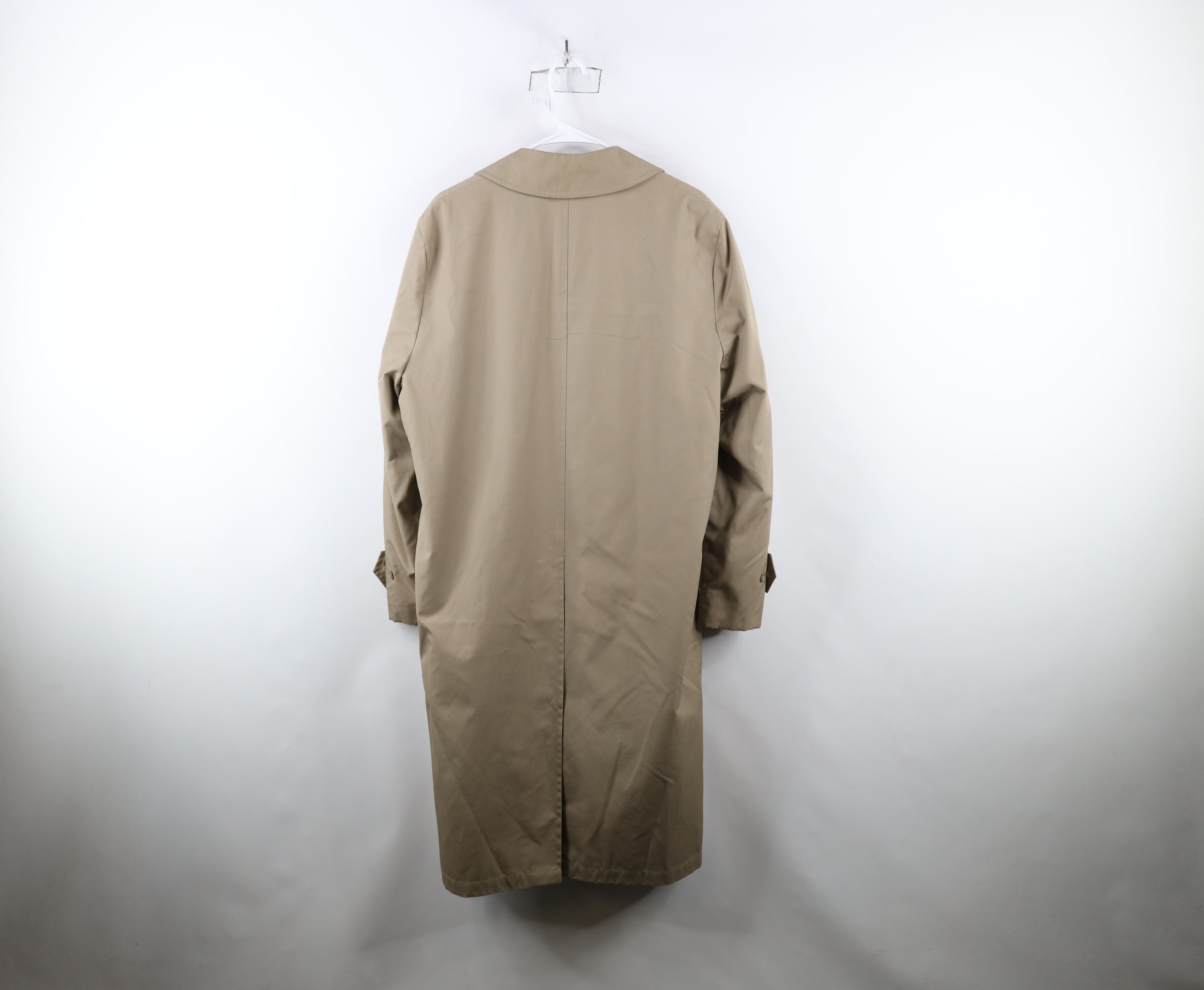 Vintage Vintage 90s Streetwear Lined Trench Coat Rain Jacket Beige Size US L / EU 52-54 / 3 - 14 Thumbnail