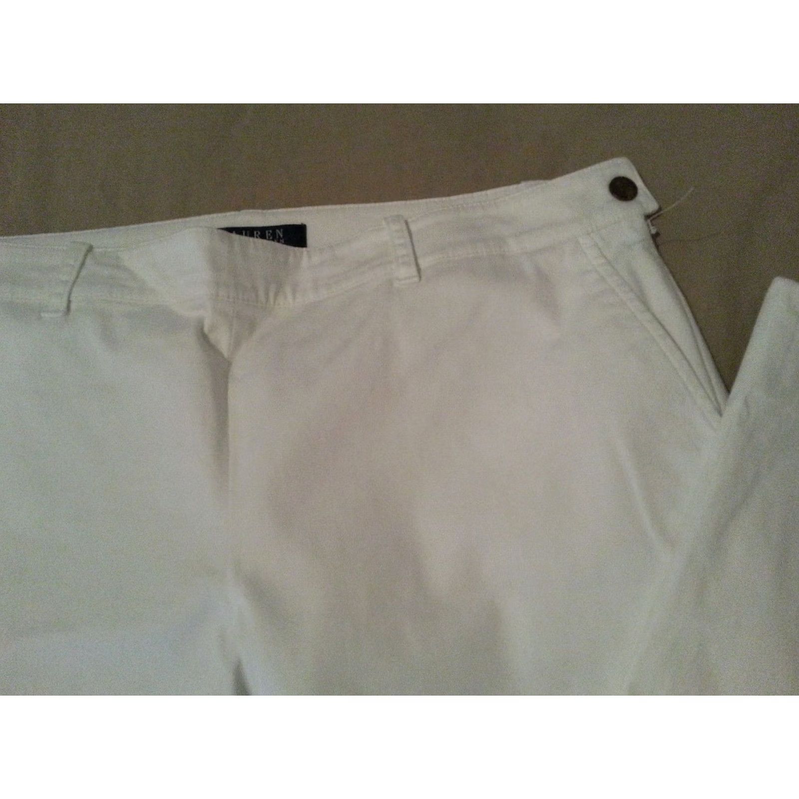 Polo Ralph Lauren Polo Ralph Lauren Jeans Womens White Denim Pants Petite 10P Slim Skinny 32x26 Size 32" / US 10 / IT 46 - 4 Thumbnail