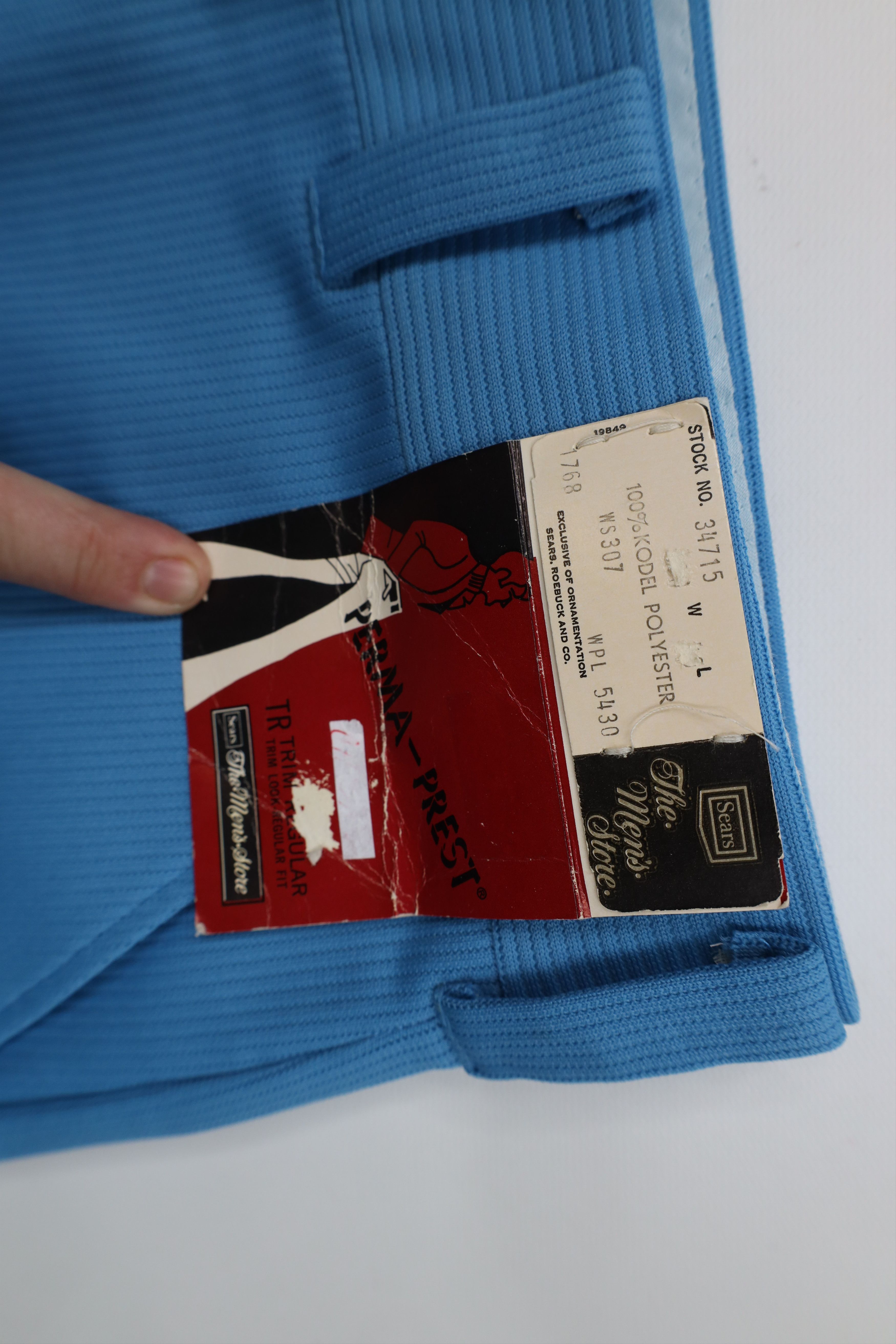 Vintage Deadstock Vintage 70s Streetwear Above Knee Shorts Blue USA Size US 38 / EU 54 - 5 Thumbnail