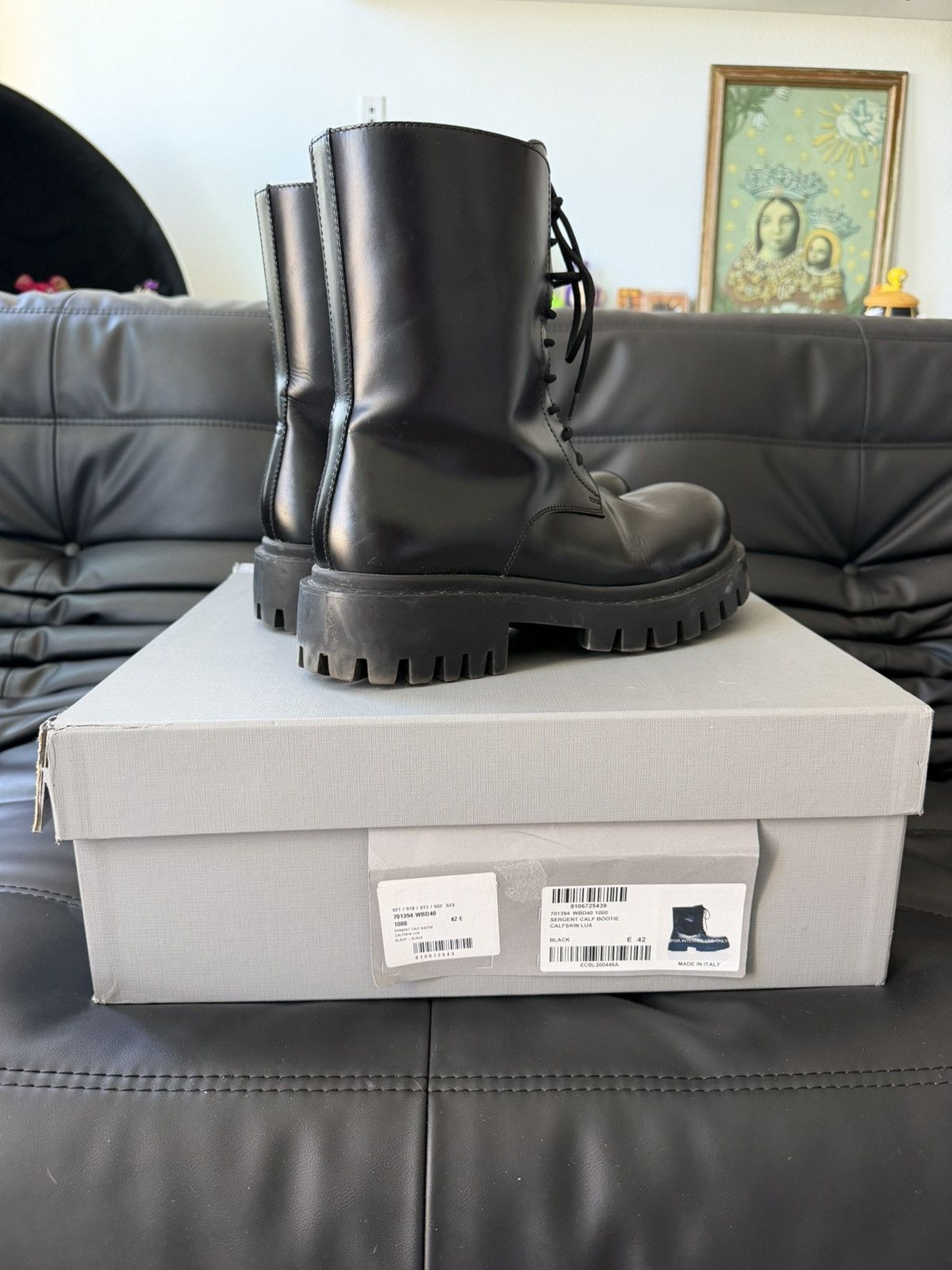 Balenciaga Balenciaga Sergent Calf Bootie Size US 8.5 / EU 41-42 - 2 Thumbnail