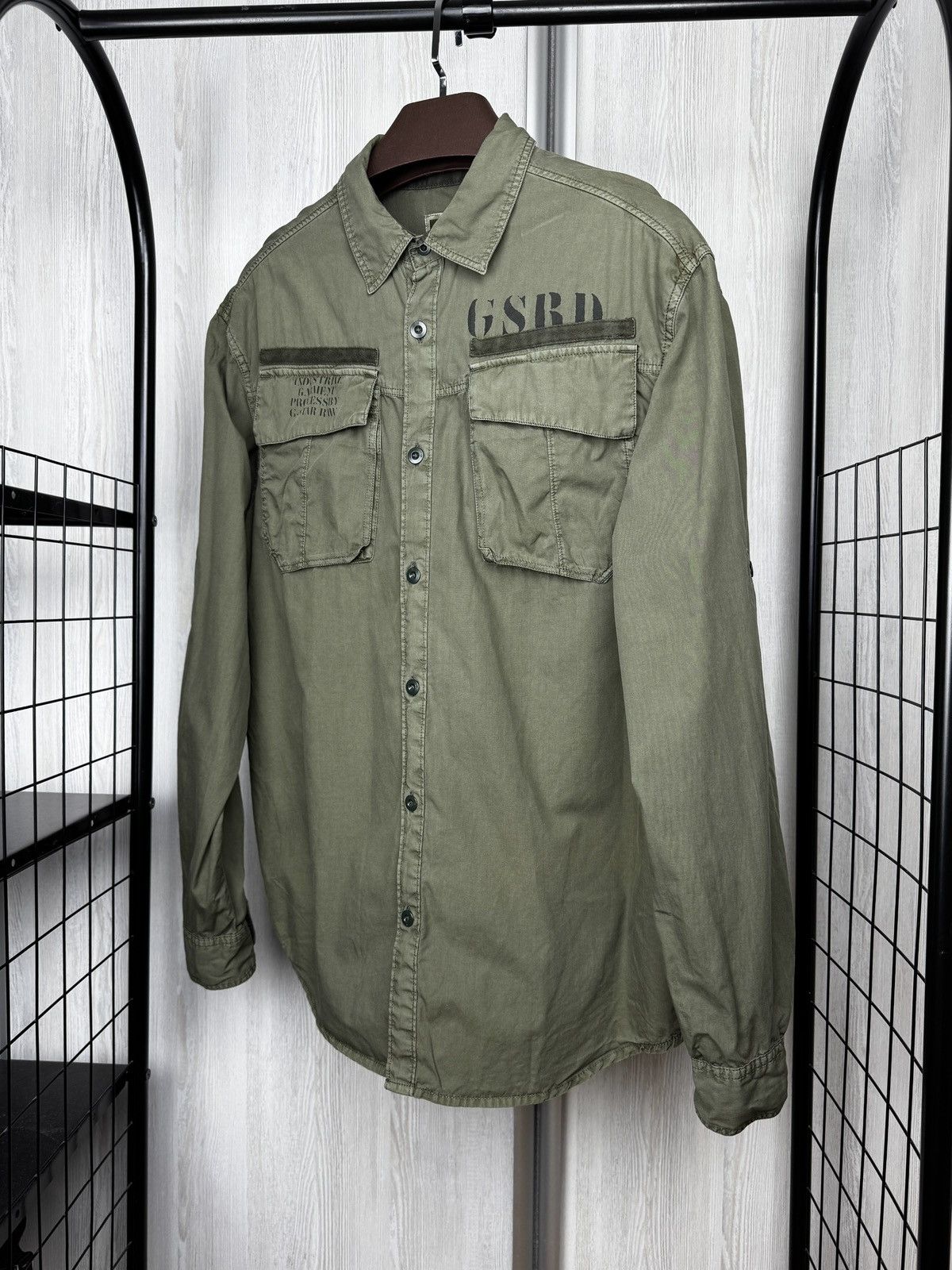 G-Star G-Star Raw Cargo Military Duke Roll-UP Shirt L/S Utility XXL Size US XXL / EU 58 / 5 - 5 Thumbnail
