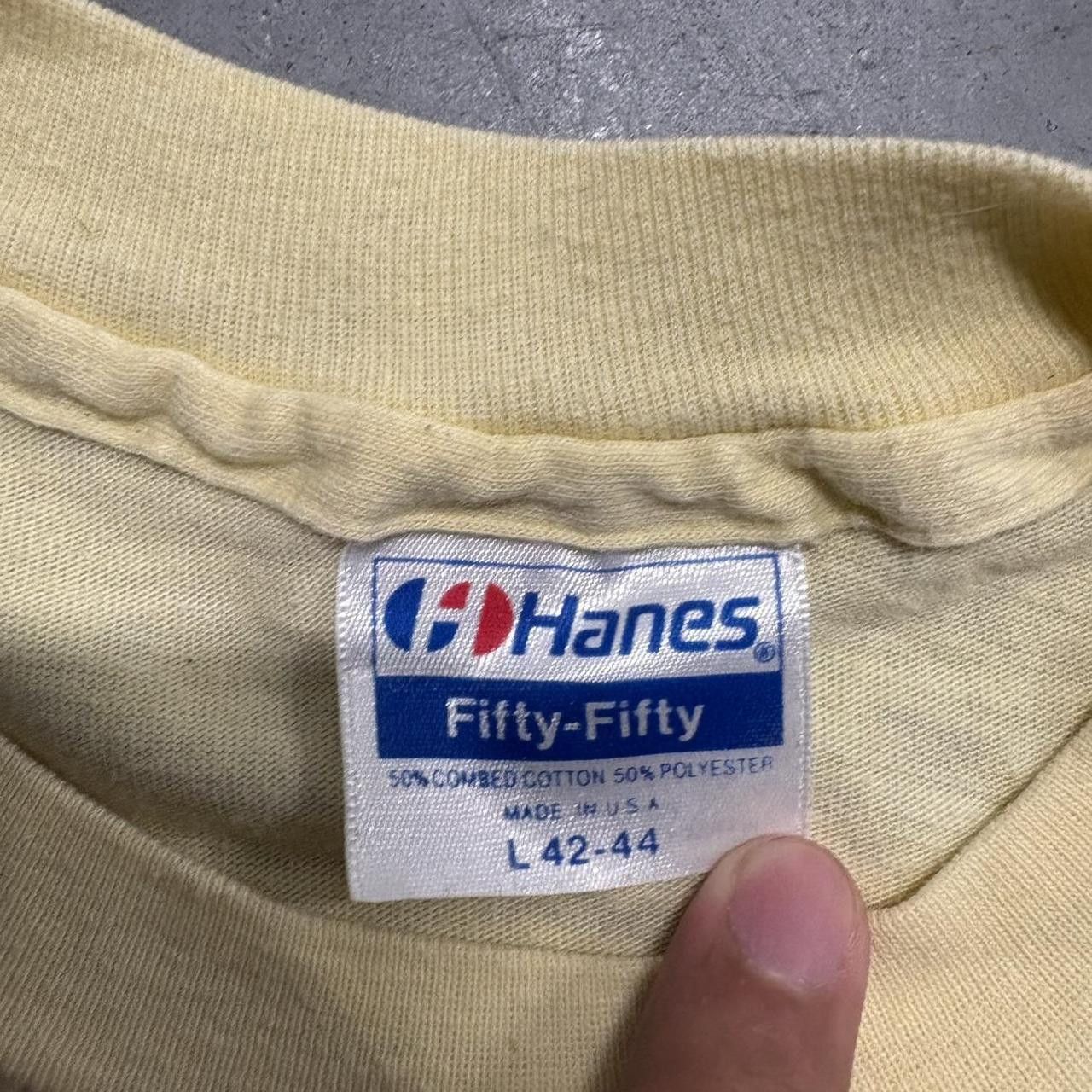 Vintage Crazy Vintage Y2K 80s Columbia Triathlon Single Stitch Cream Shirt! Size US S / EU 44-46 / 1 - 6 Thumbnail
