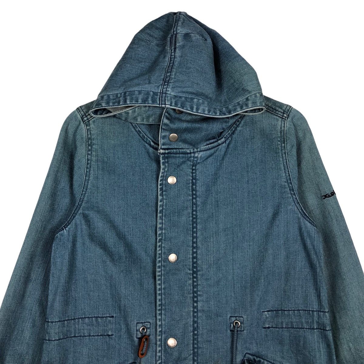 Hysteric Glamour 🔥Denim Bondage Biker Jacket Parachute X Girl Japan Size US S / EU 44-46 / 1 - 3 Thumbnail