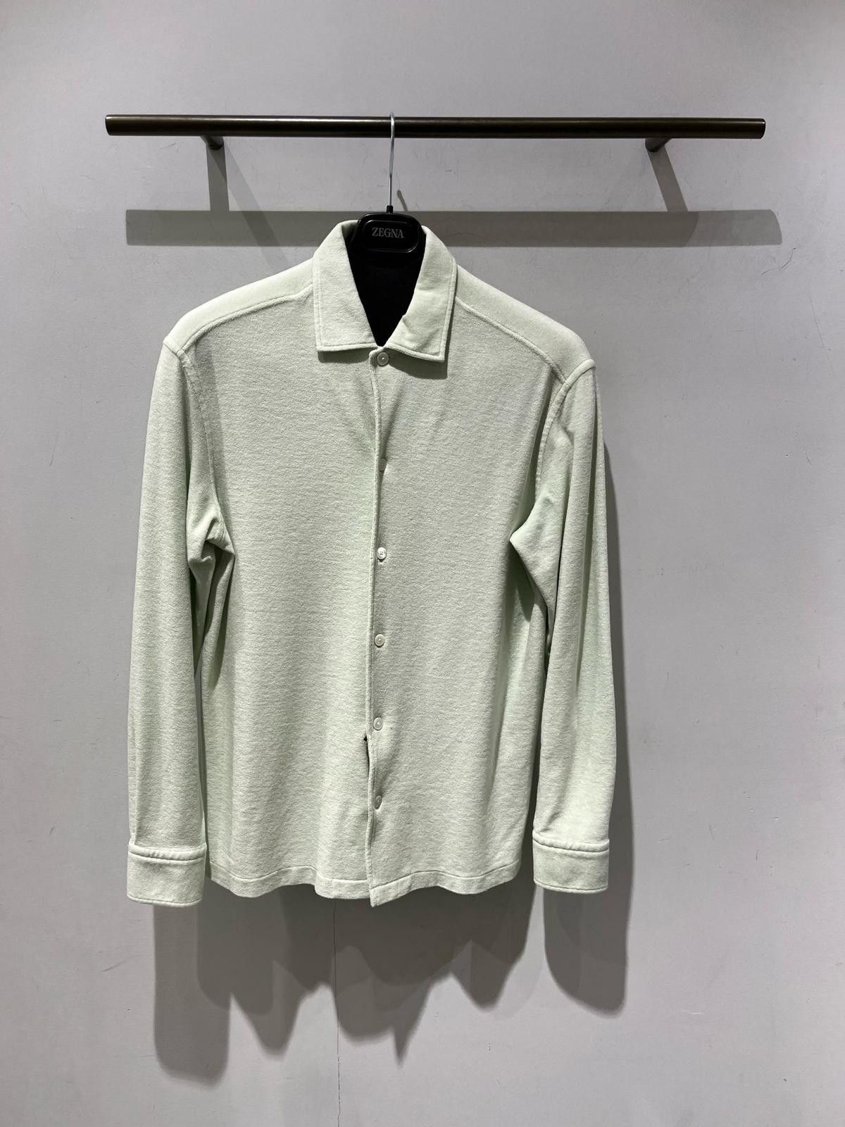 Ermenegildo Zegna o1s1rm0325 RUDX47A7 Shirt in Light Green Size US S / EU 44-46 / 1 - 1 Preview