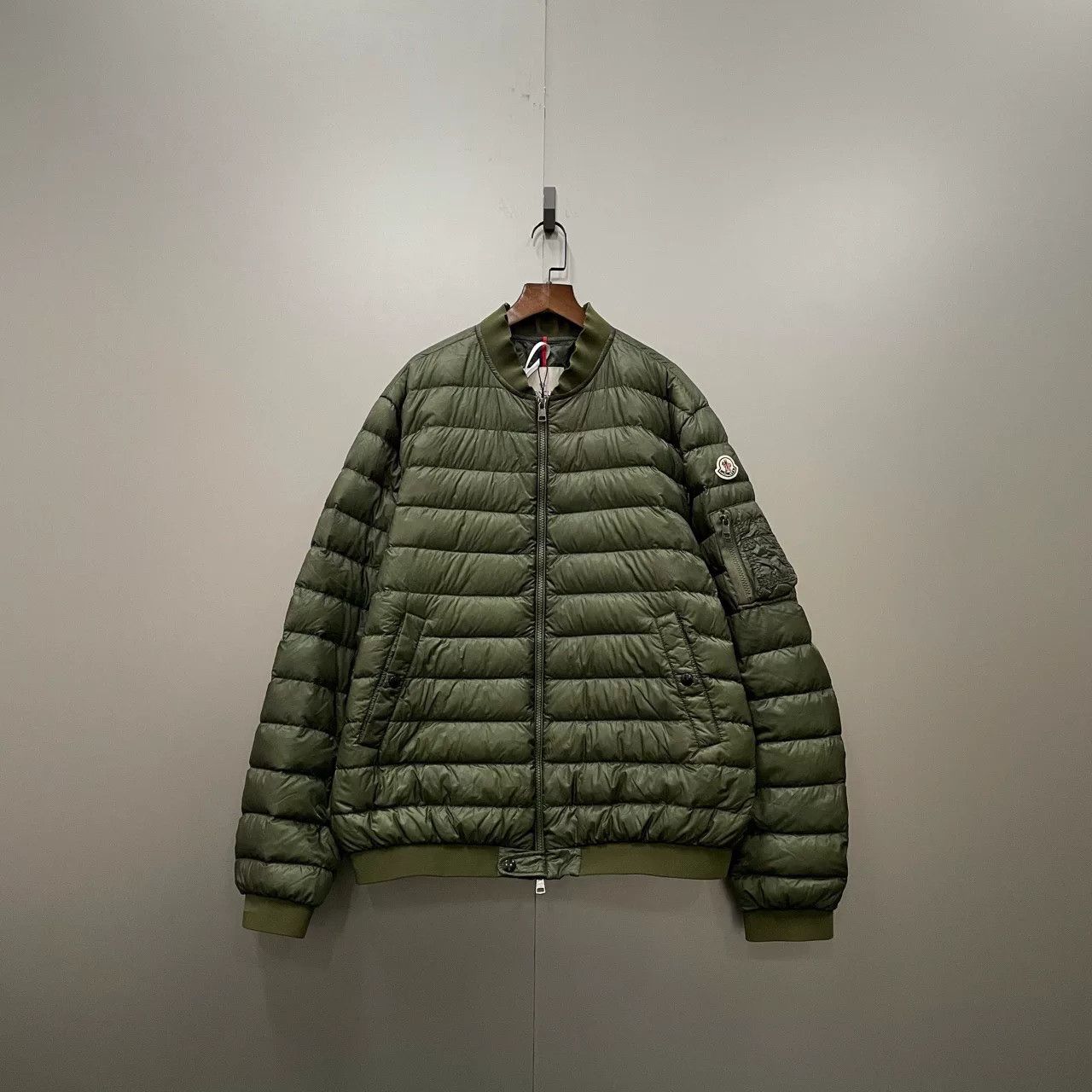 Moncler moncler green down jacket size 6 Size US L / EU 52-54 / 3 - 1 Thumbnail