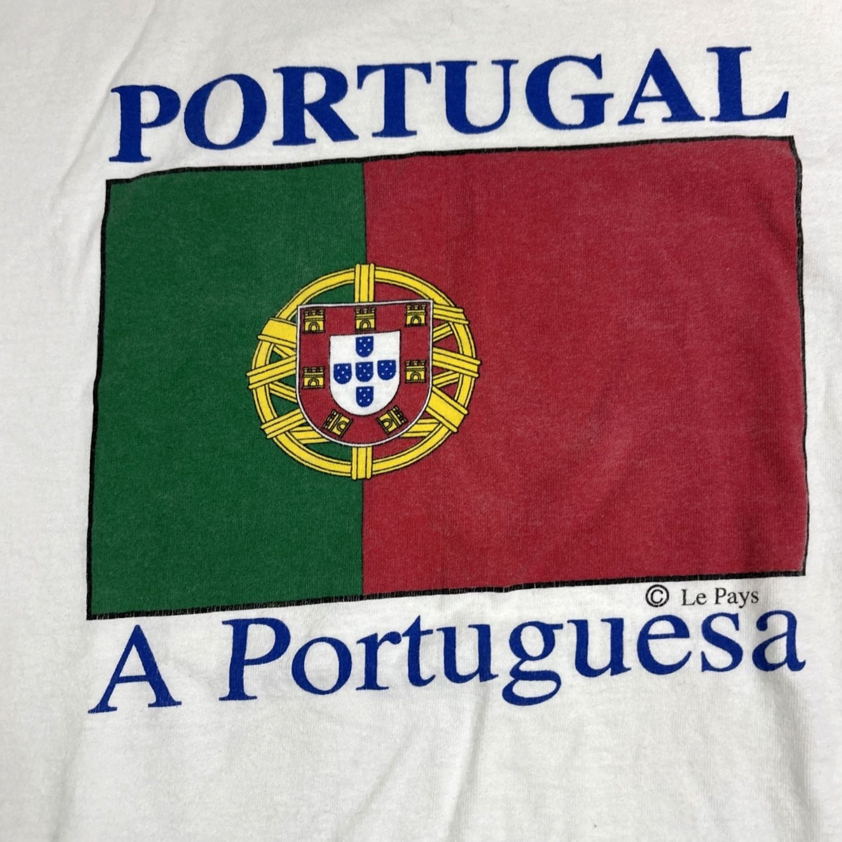 Vintage Portugal T Shirt Men’s Large White Short Sleeve Graphic A Portuguesa White Shirt Mens L Size US L / EU 52-54 / 3 - 2 Thumbnail